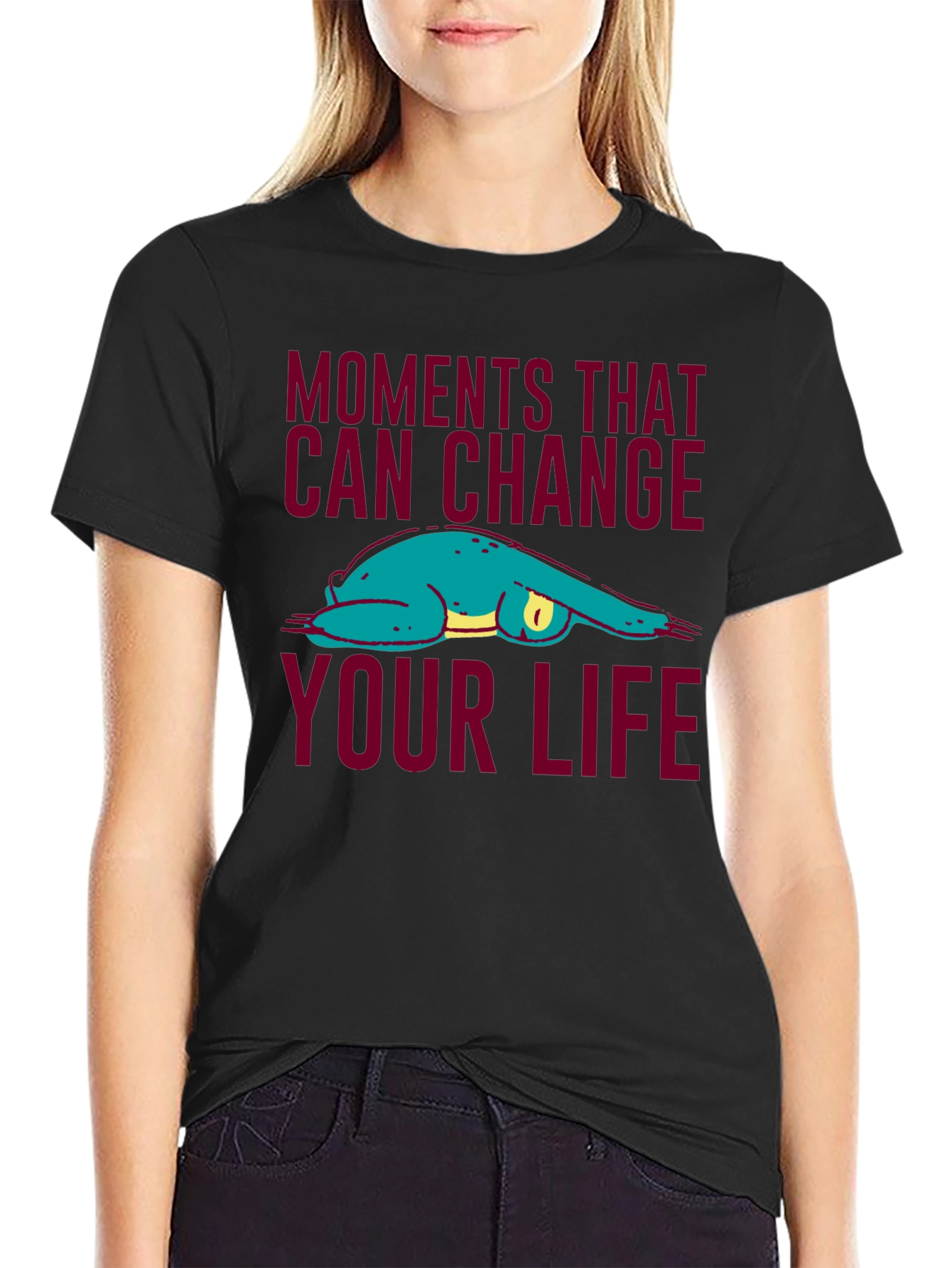 Black Moments That Can Change Your Life Sloth T-Shirt view 2
