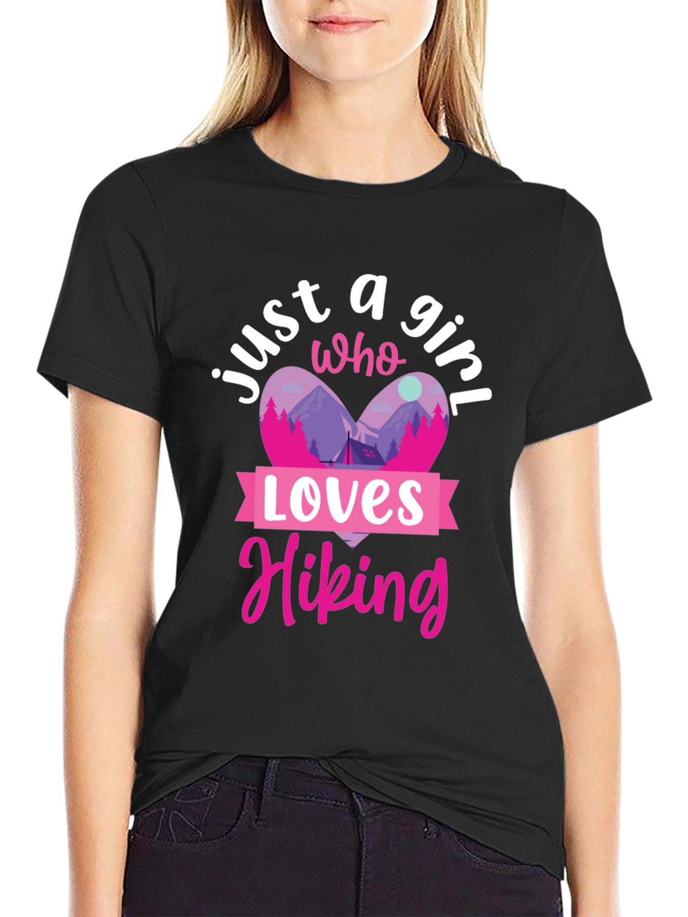 Black Hiking Lover T-Shirt view 2