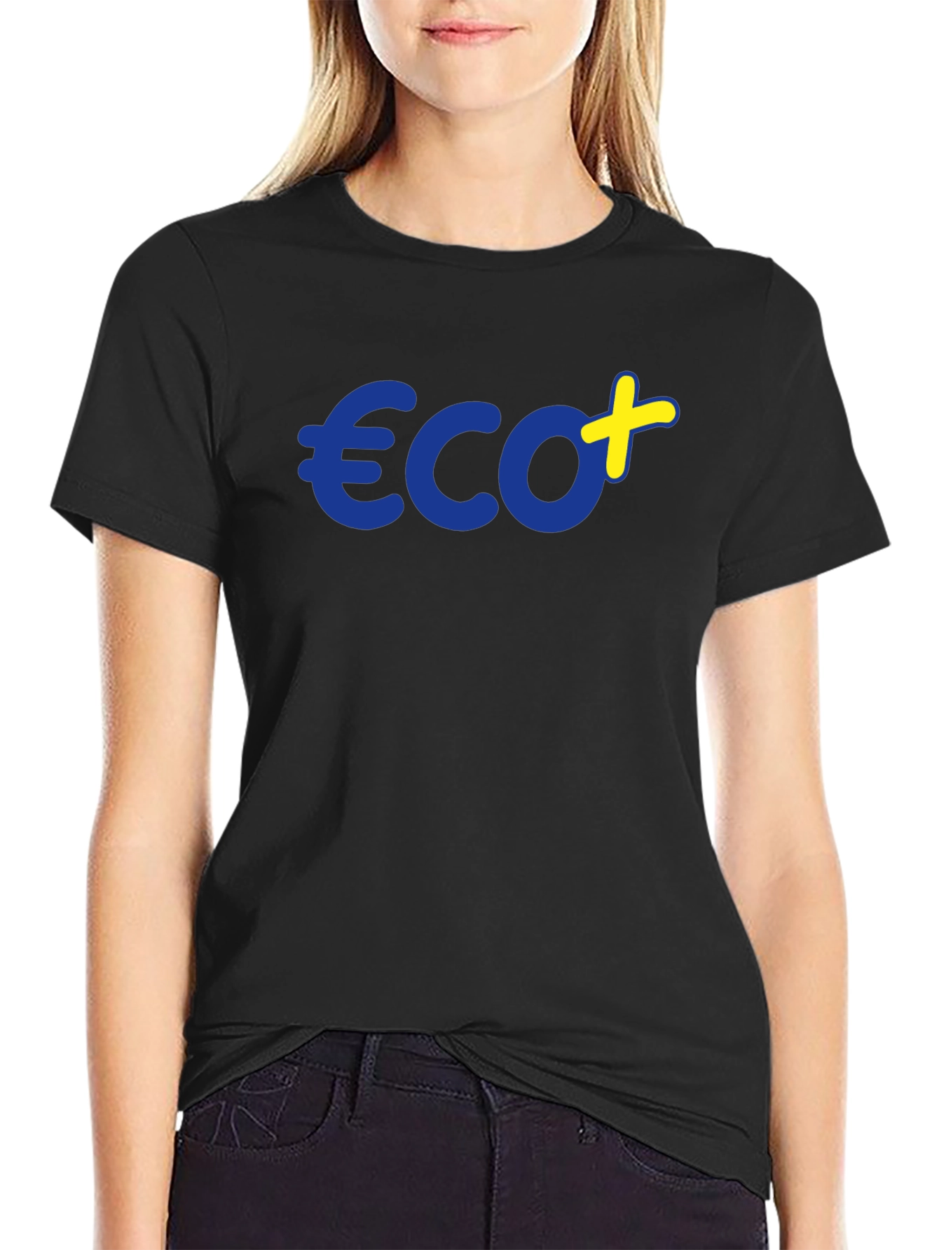 Black Eco+ T-Shirt - Sustainable Style view 2
