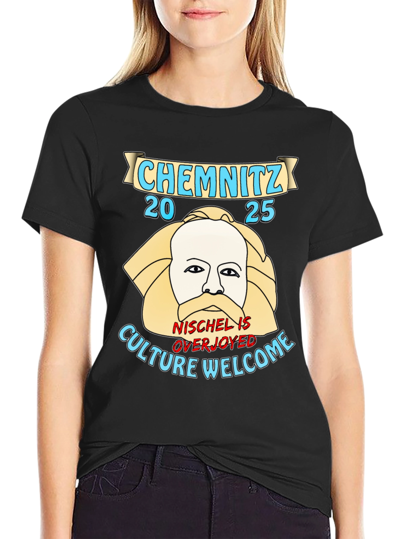 Black Chemnitz 2025 T-Shirt - Culture Welcome view 2