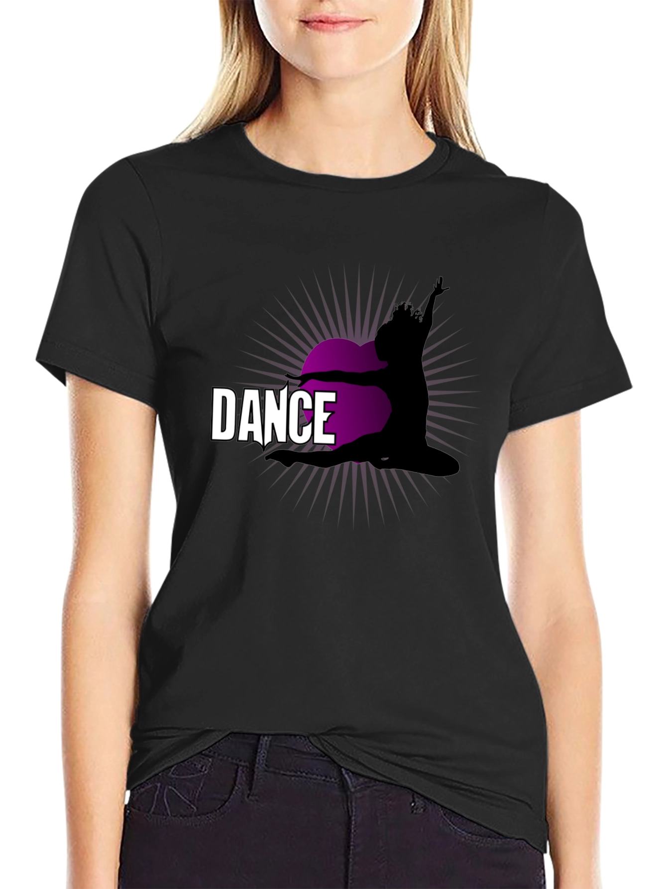 Black Dance Silhouette T-Shirt view 2