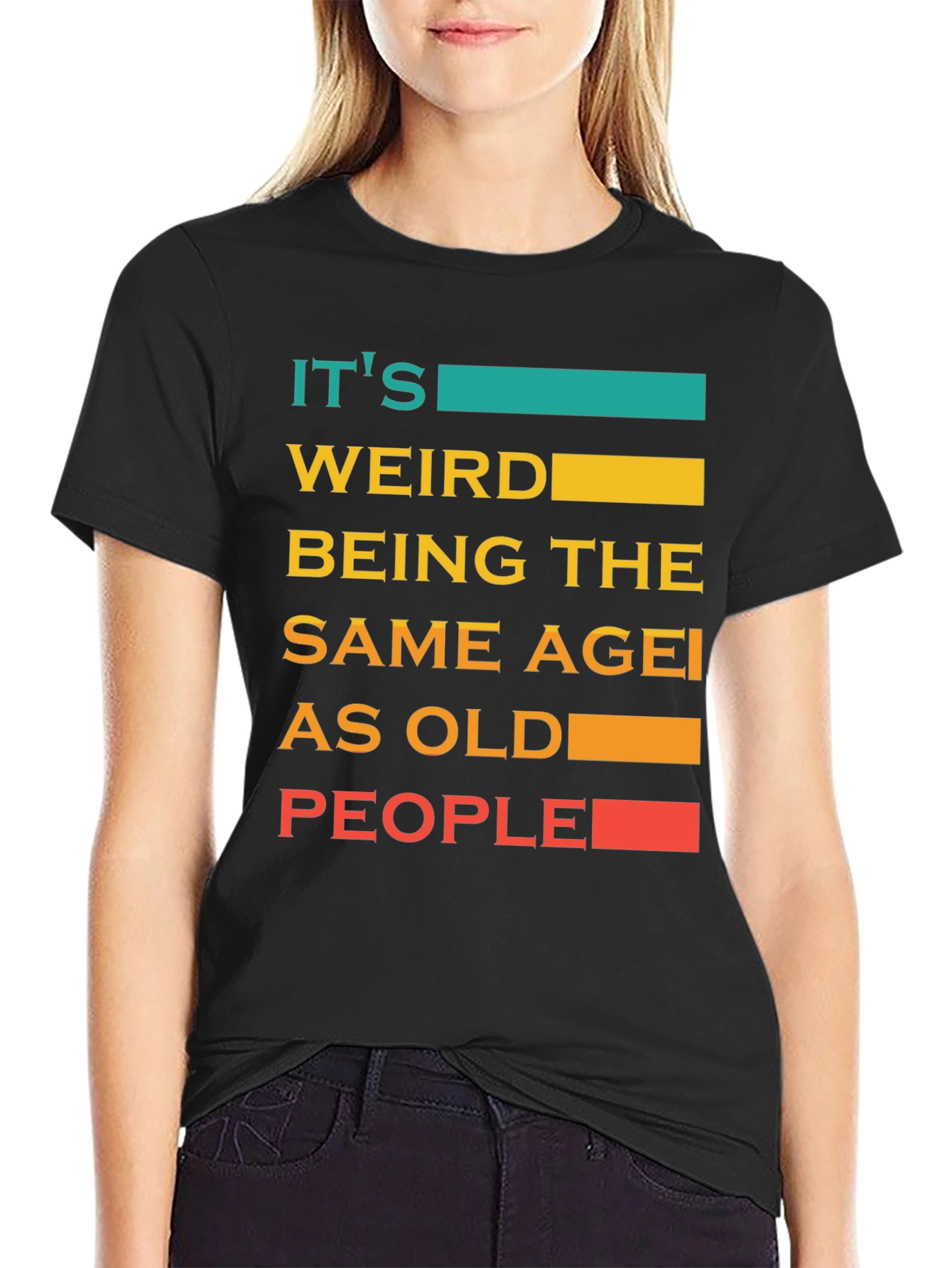 Black Funny Age Quote T-Shirt view 2