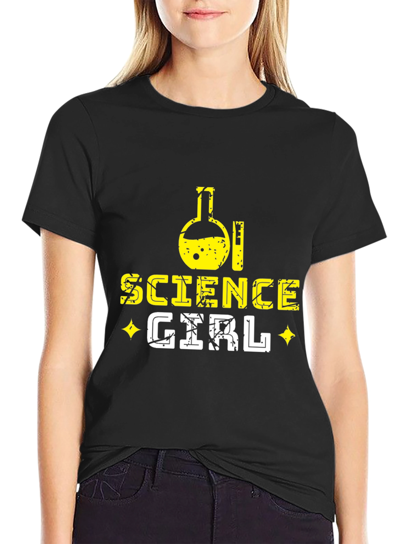 Black Science Girl Graphic Tee view 2
