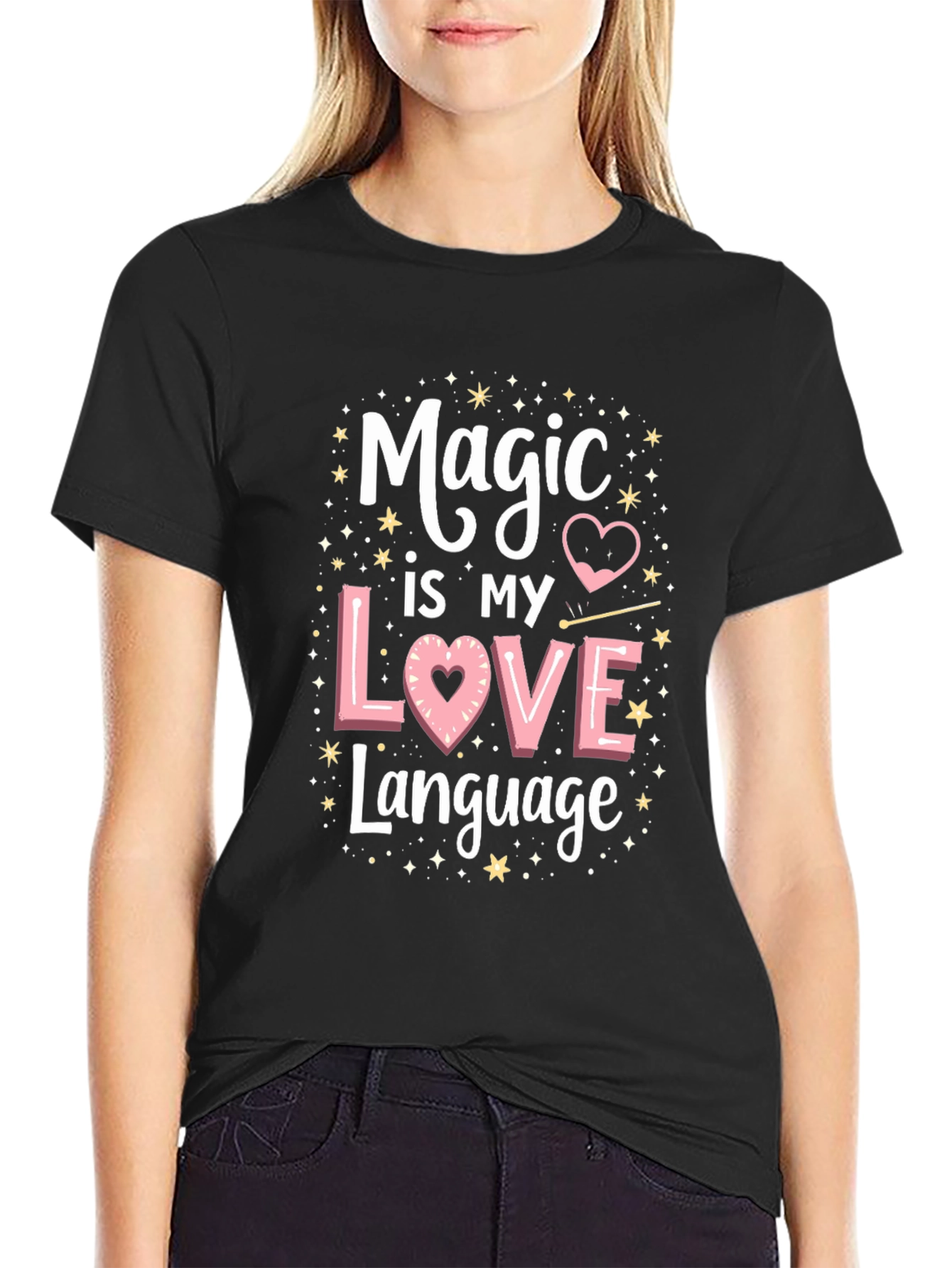 Black Magic Is My Love Language Tee view 2