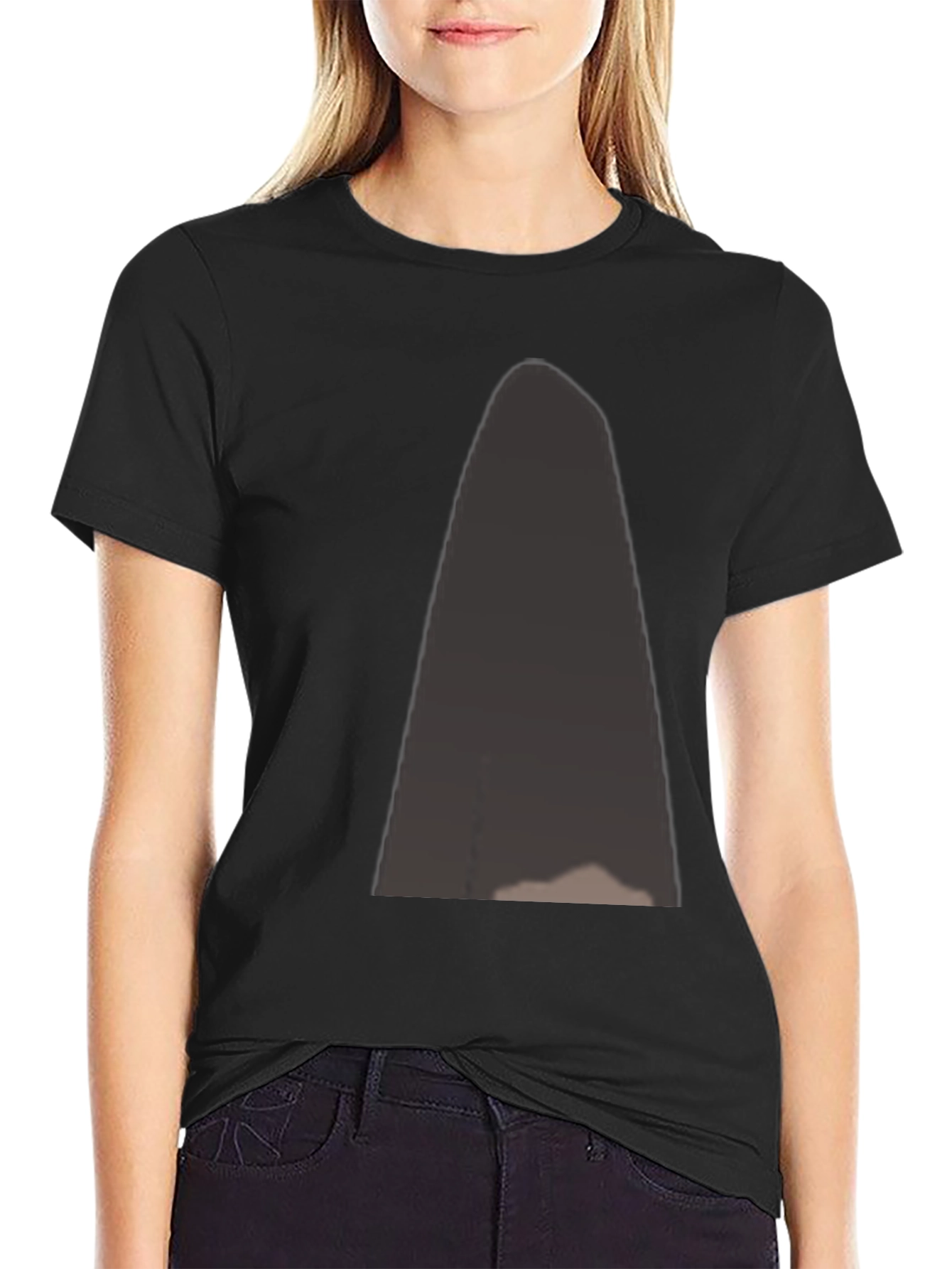 Black Men's Black Graphic Tee - Modern Style view 2