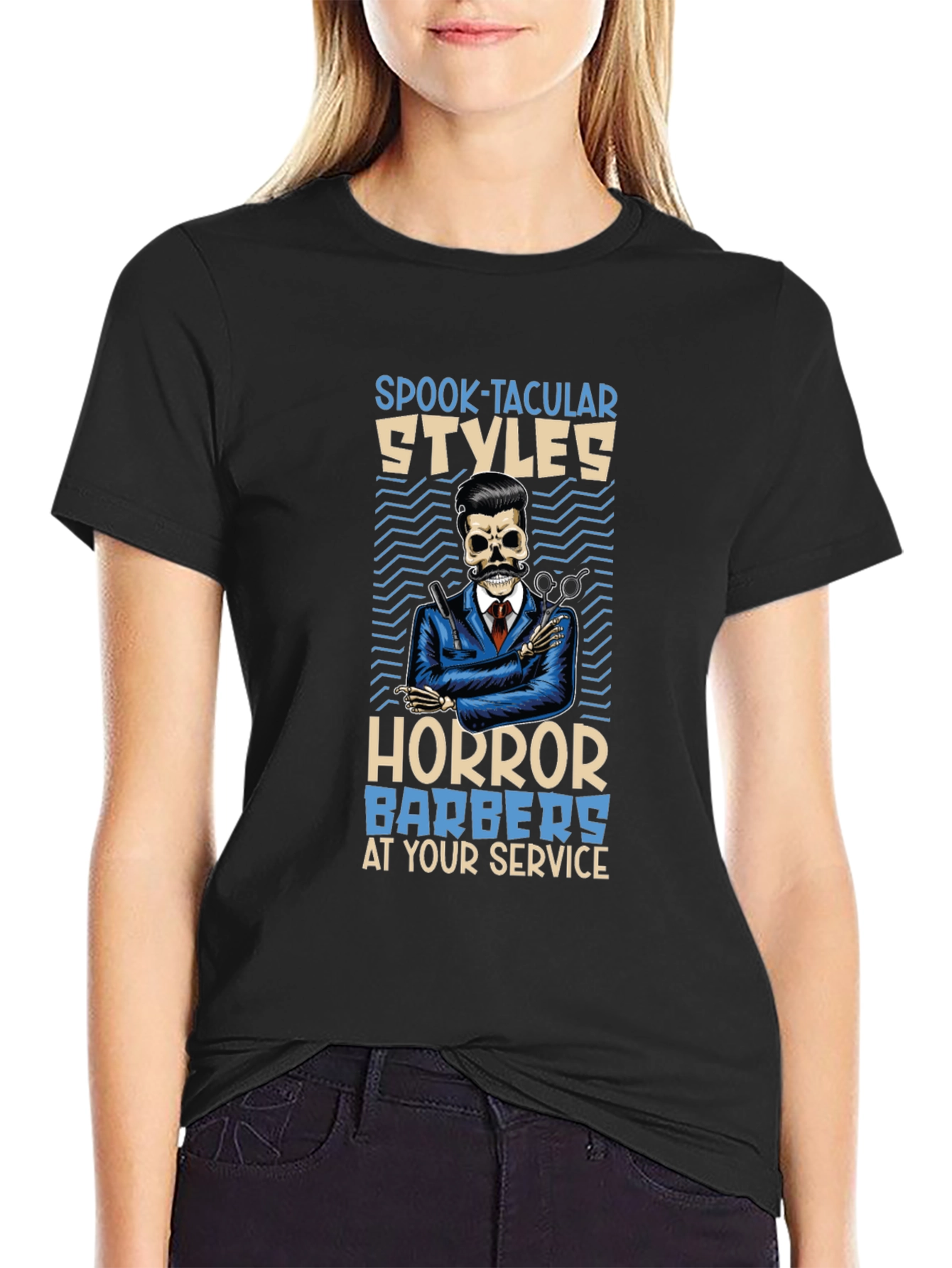 Black Spook-tacular Styles T-shirt view 2