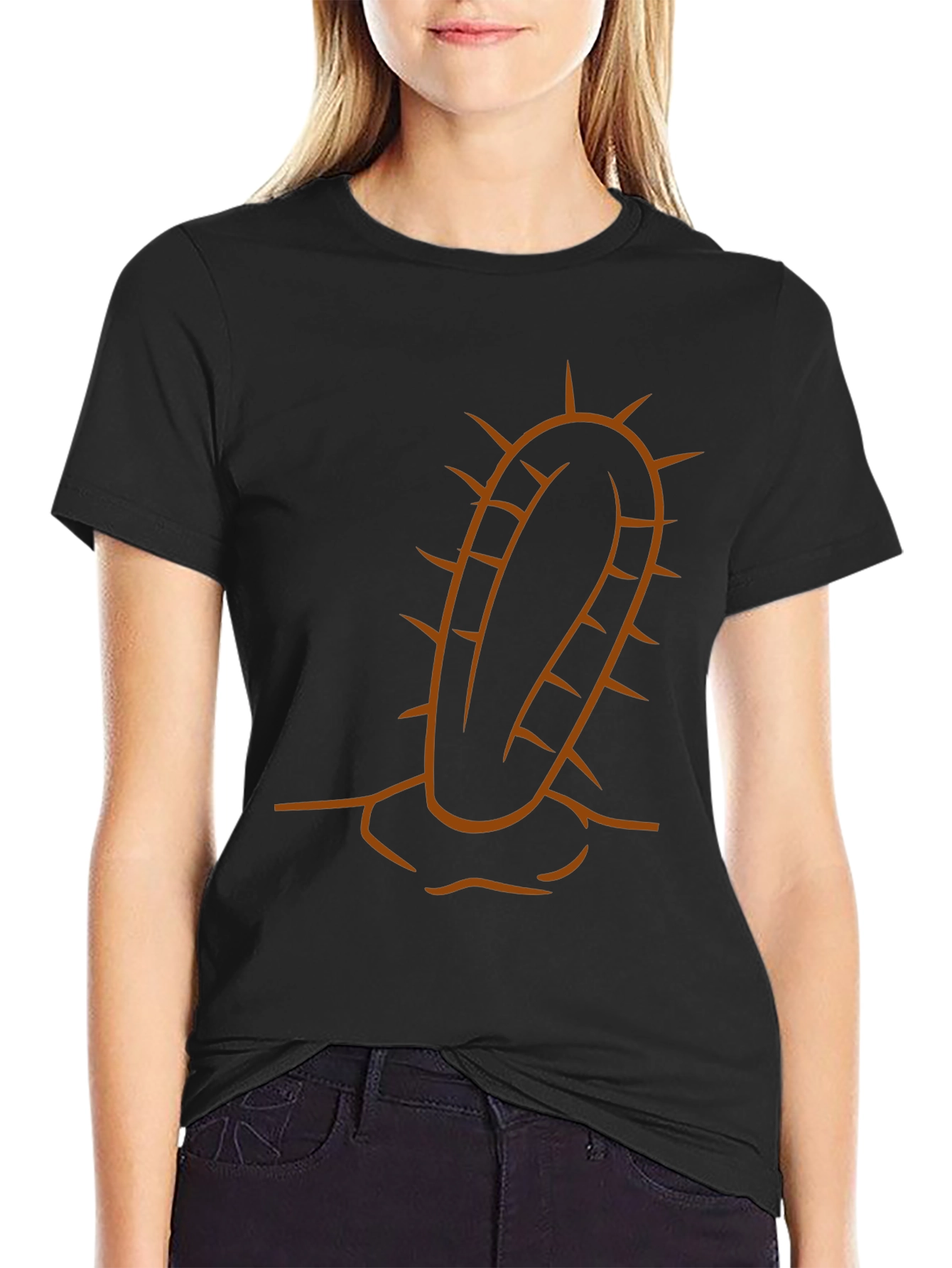 Black Cactus Graphic Tee - Unique Desert Style view 2