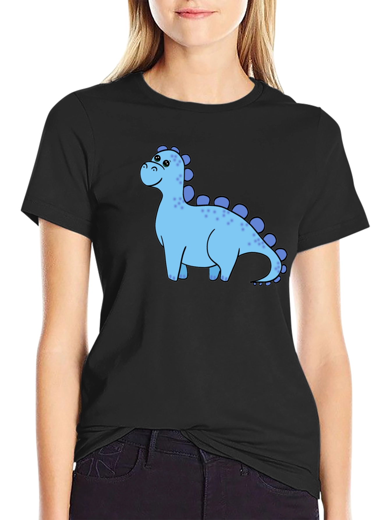 Black Dino-mite Black T-Shirt view 2