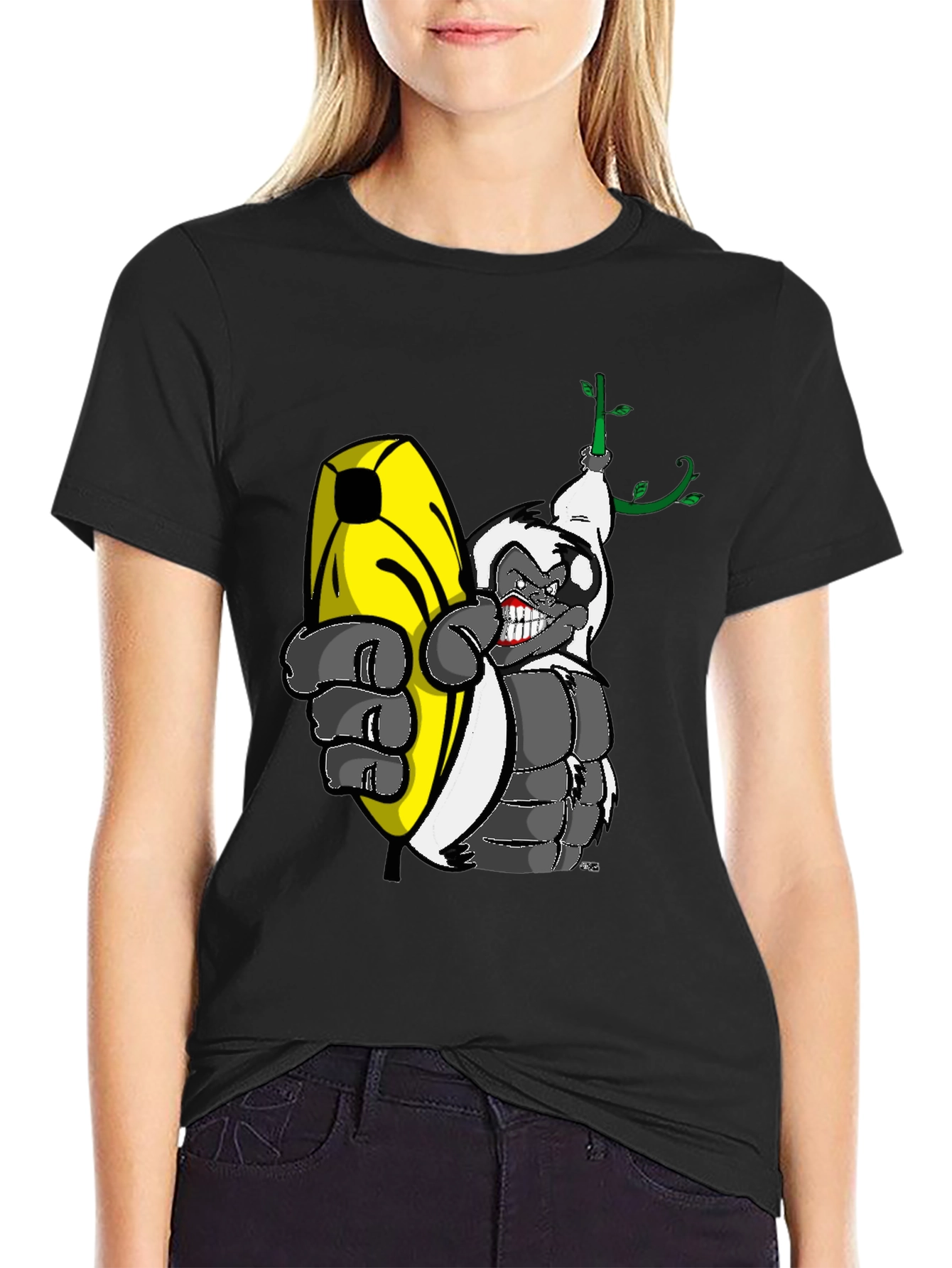 Black Banana Loving Gorilla Graphic Tee view 2