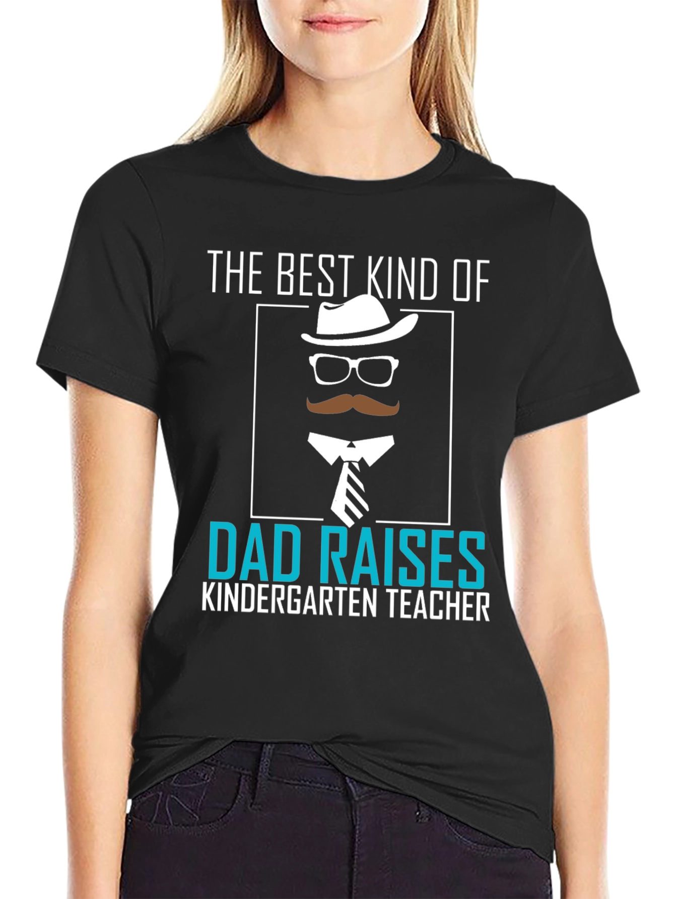 Best Dad Raises Kindergarten Teacher T-Shirt - 2