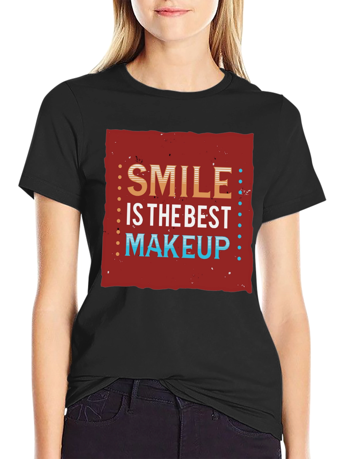 Black Smile is the Best Makeup Graphic T-Shirt view 2