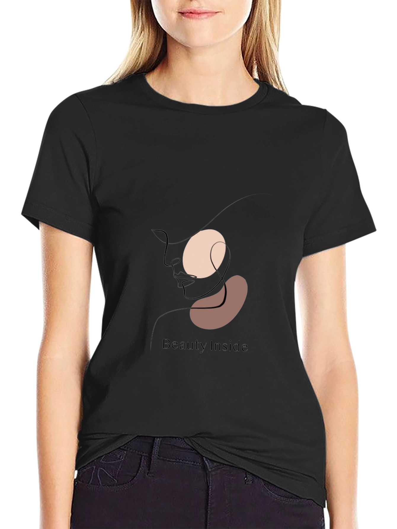 Black Beauty Inside Graphic Black T-Shirt view 2