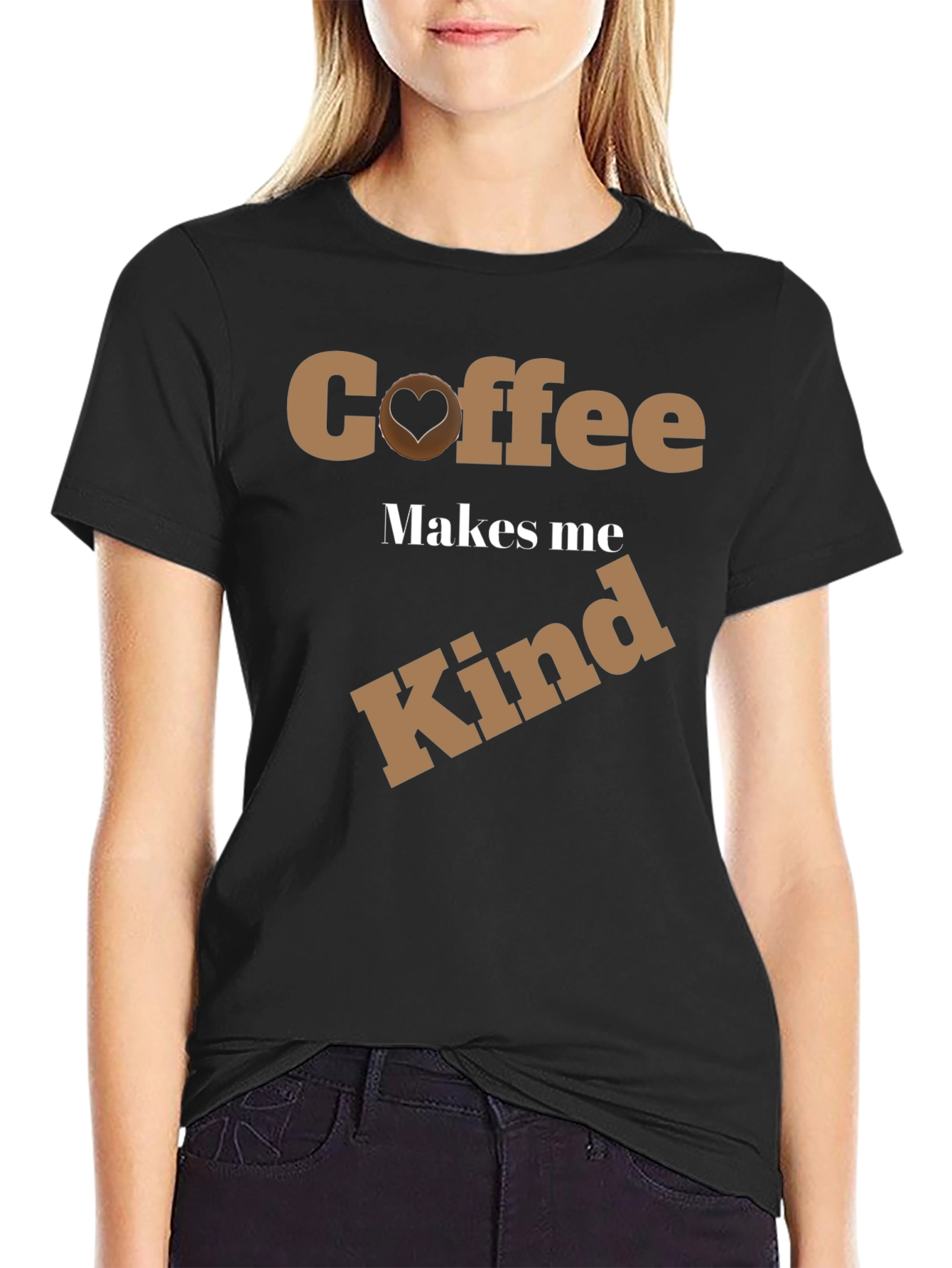 Black Coffee Makes Me Kind Graphic T-Shirt view 2