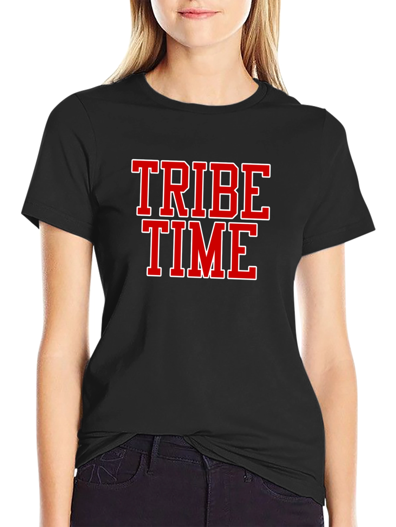 Black Tribe Time Black Graphic Tee view 2