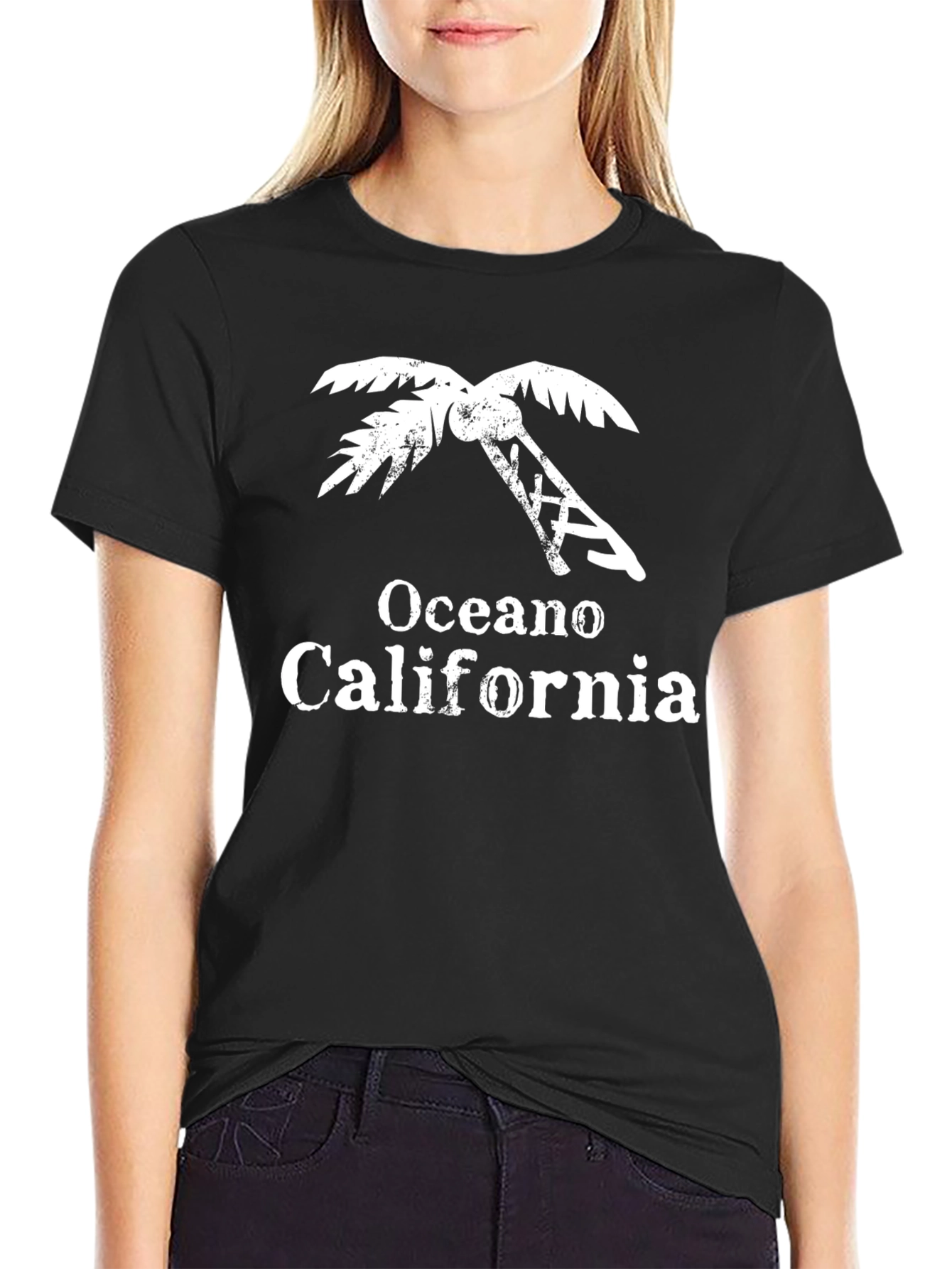 Oceano California Palm Tree T-Shirt - Black - 2