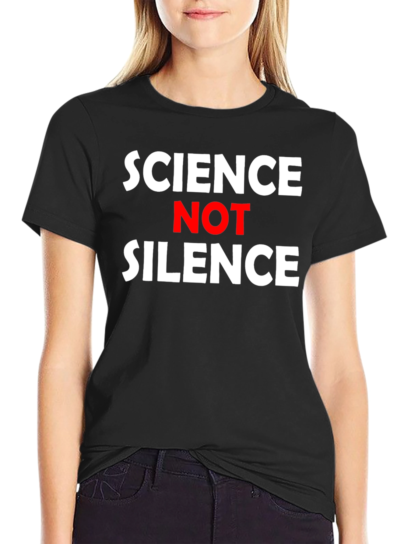 Black Science Not Silence Graphic Tee view 2