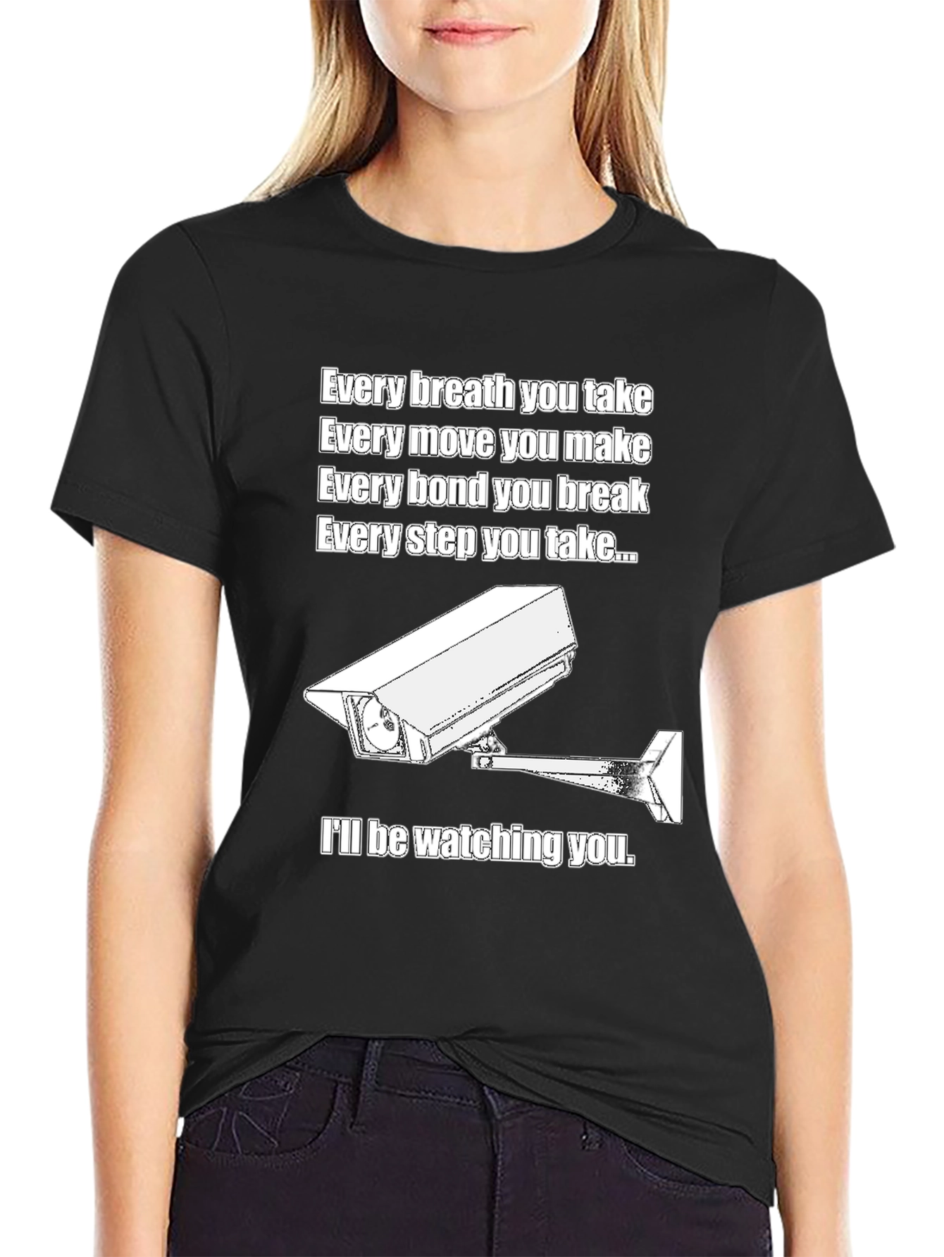 Black Every Breath You Take Graphic T-Shirt view 2