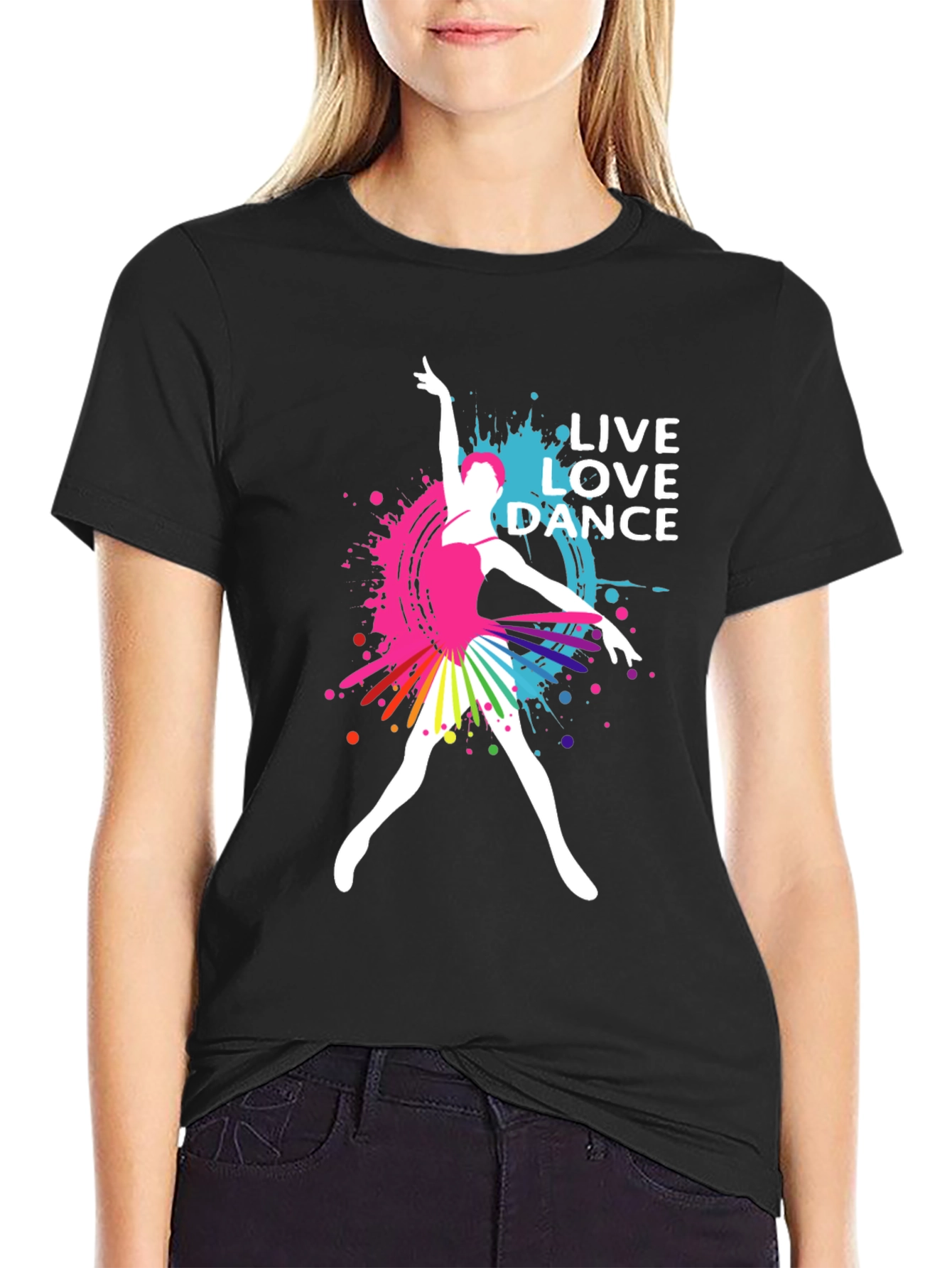 Black Live Love Dance T-Shirt view 2