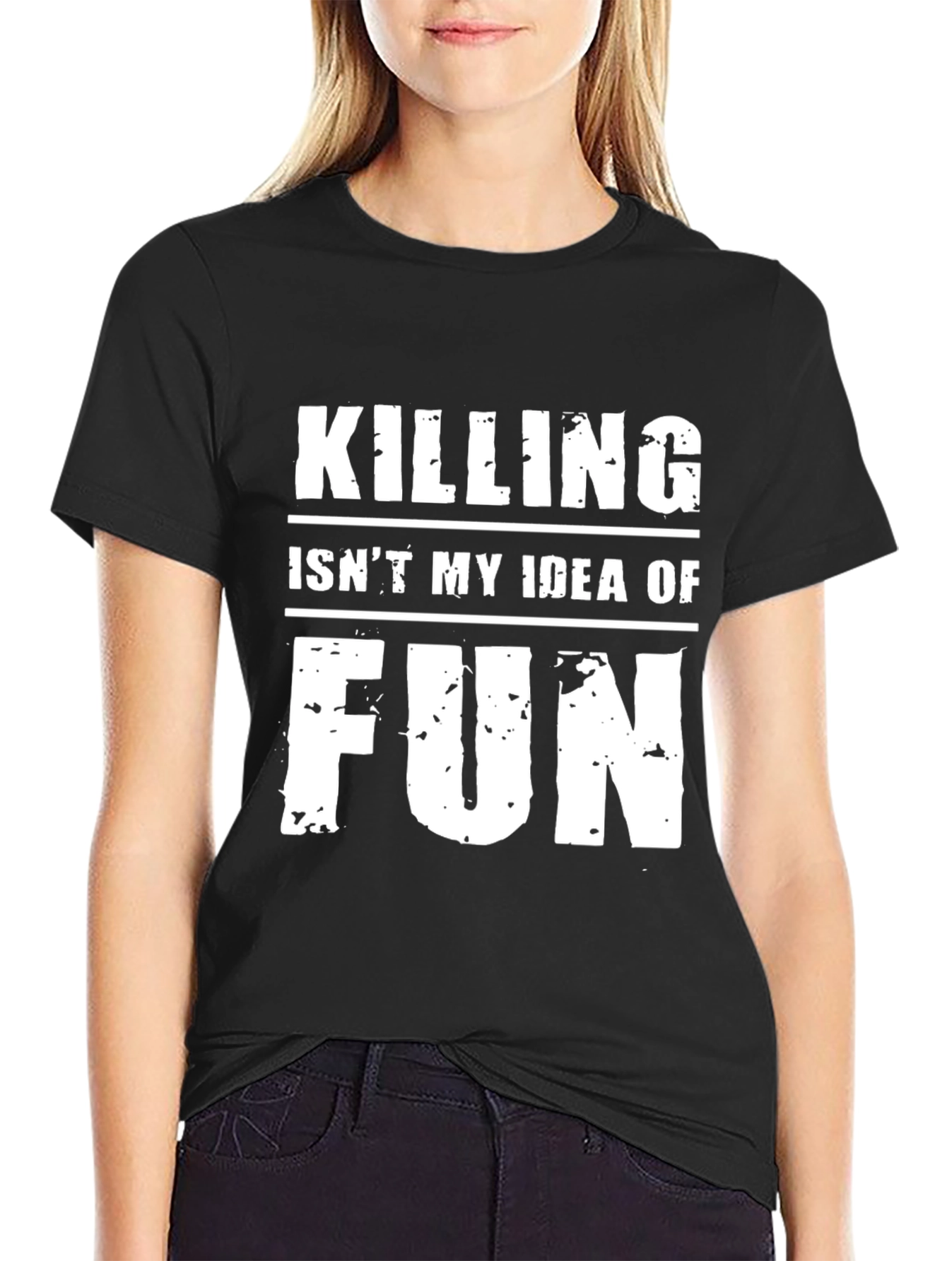 Black Killing Isn't My Idea of Fun Graphic Tee view 2