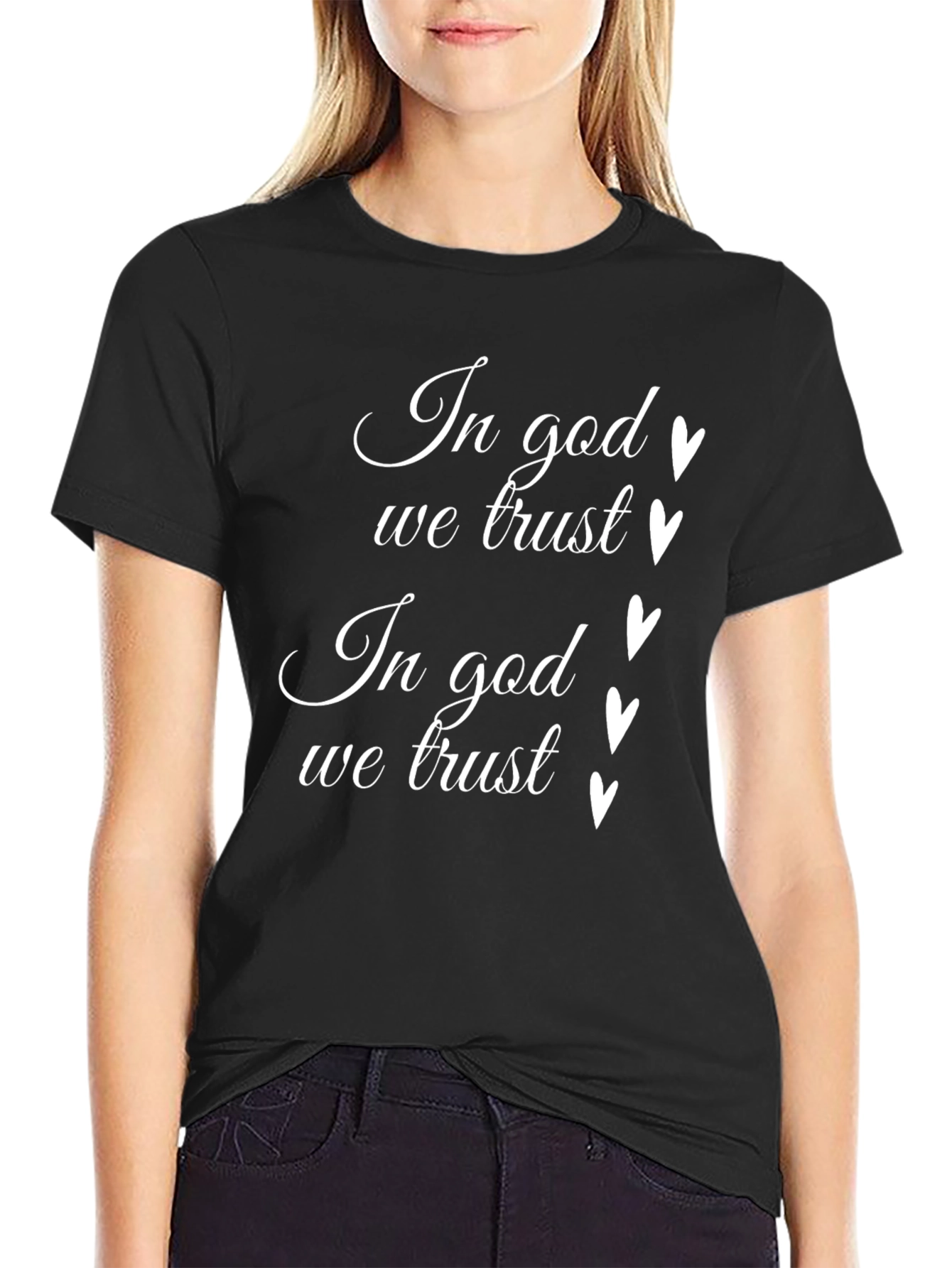 Black In God We Trust T-Shirt view 2