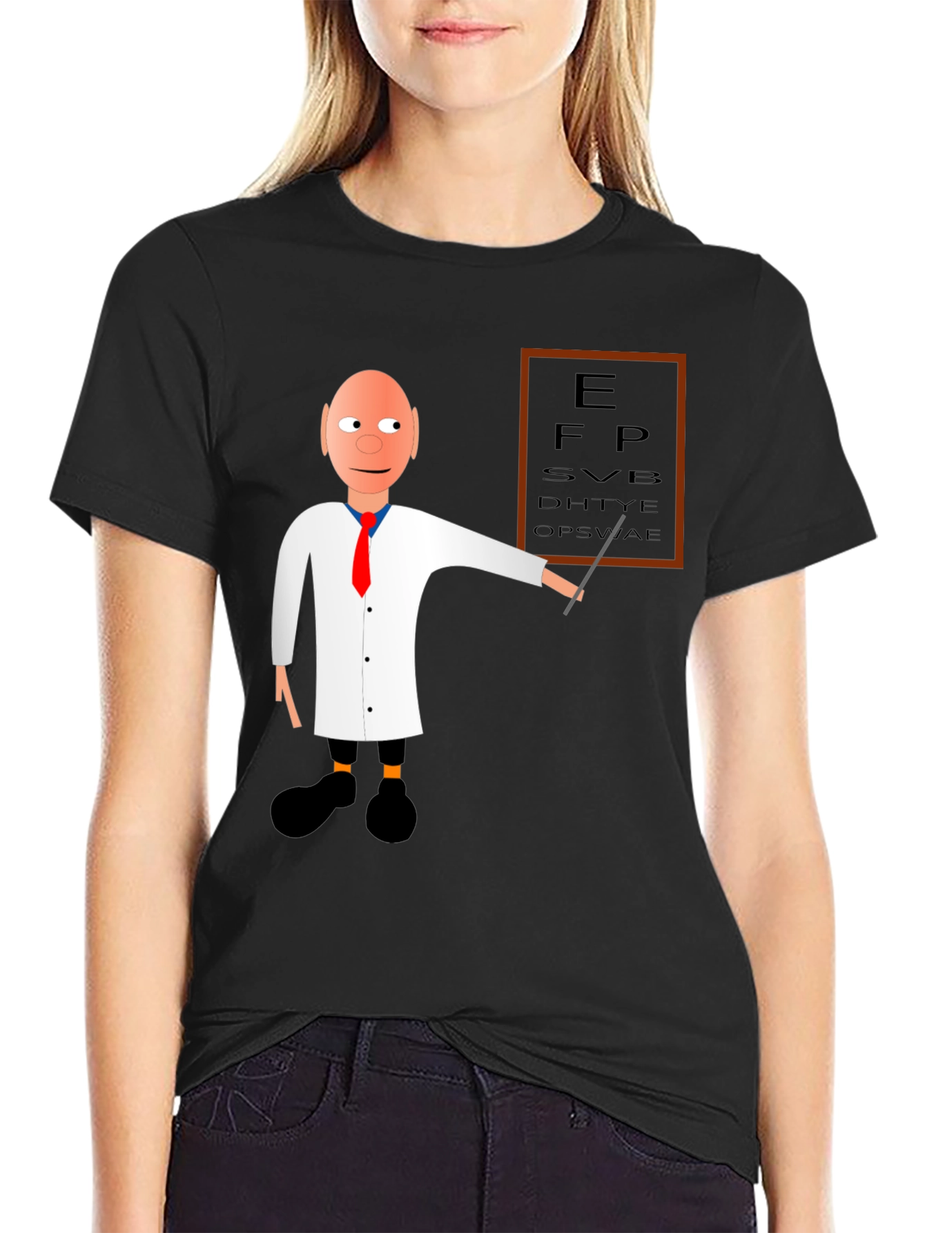 Black Eye Doctor T-Shirt Funny Optometrist Tee view 2