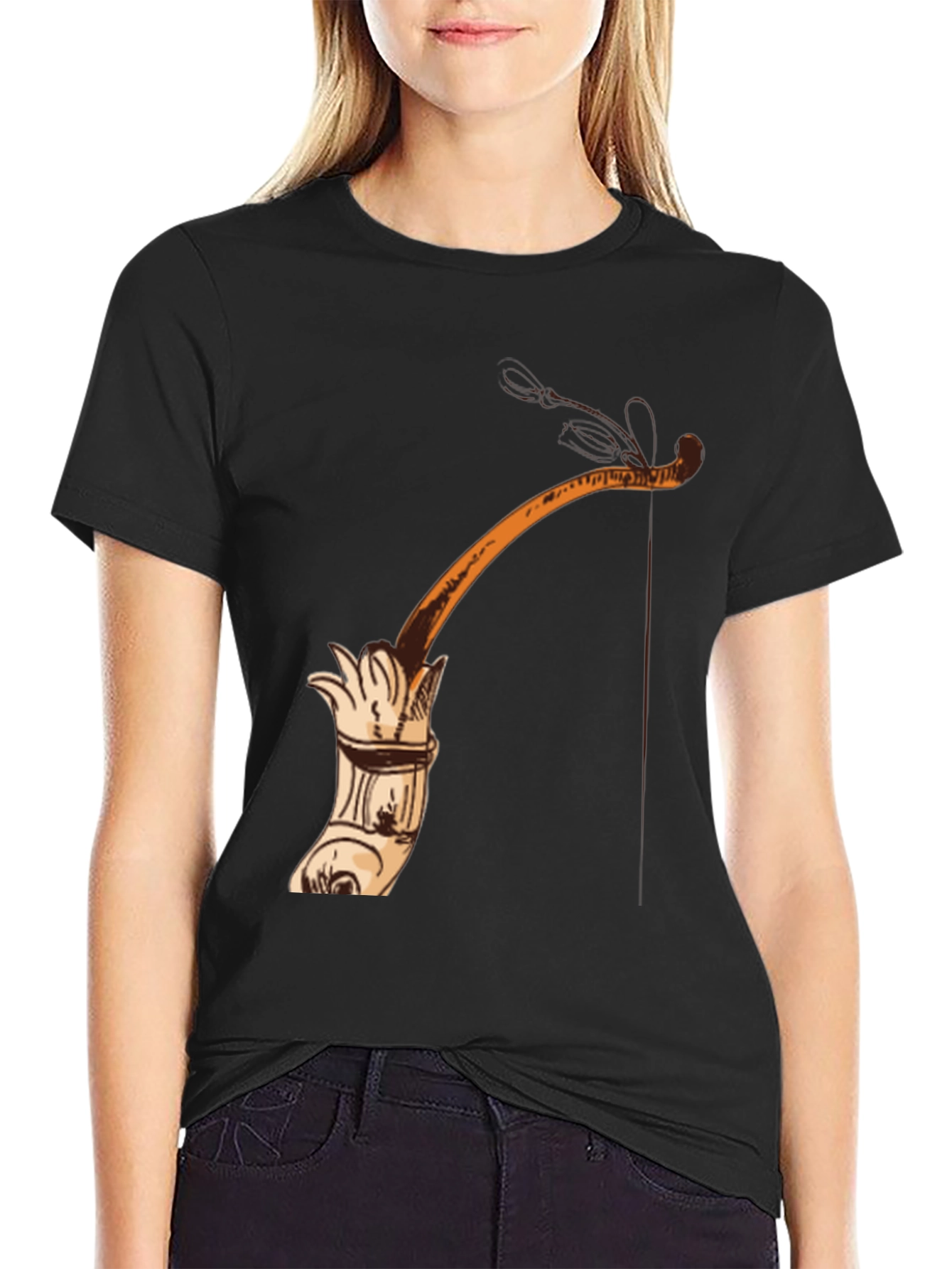 Black Unique Graphic Tee - Coffee Lover's Brew view 2