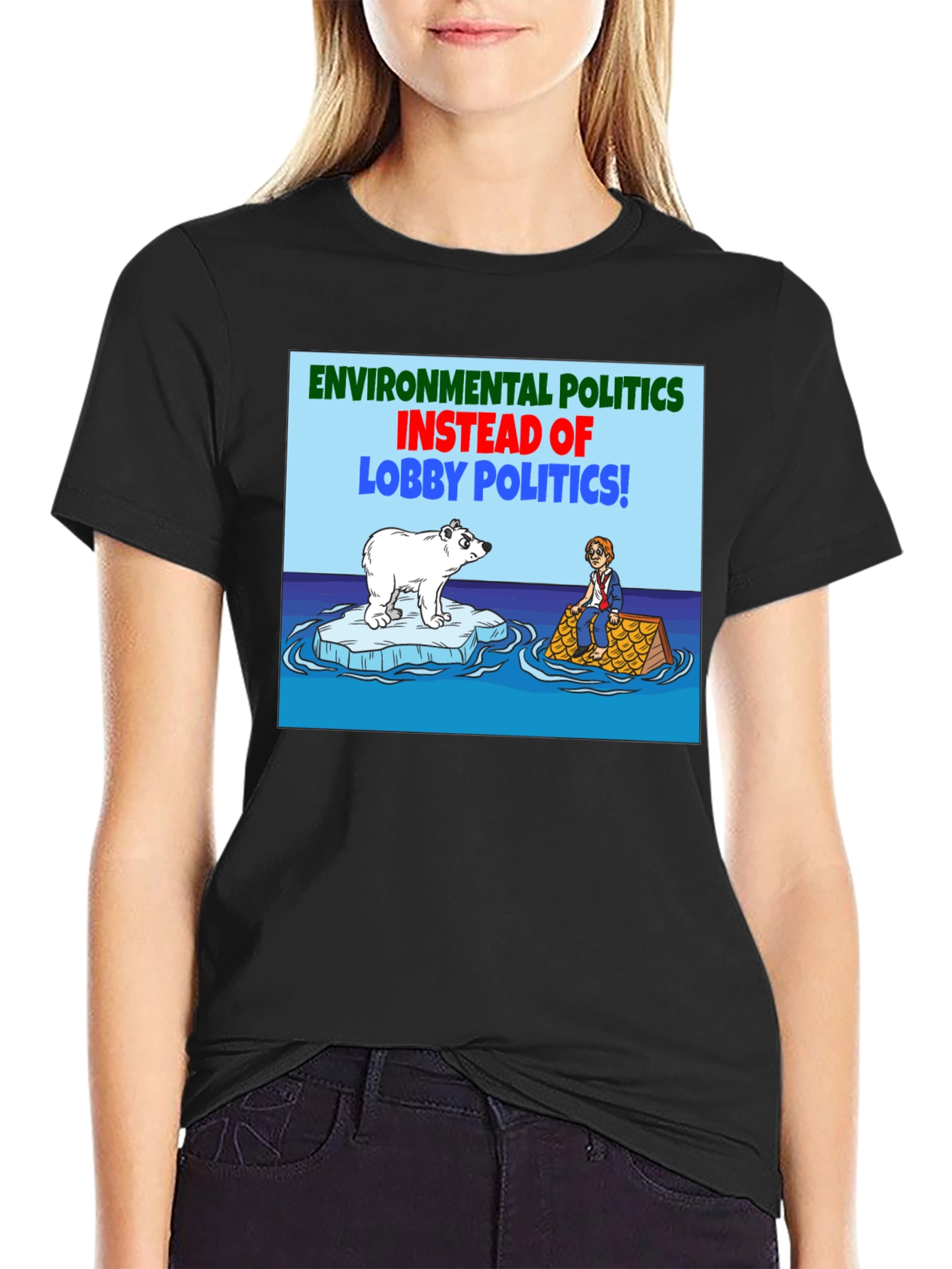 Black Environmental Politics T-Shirt view 2
