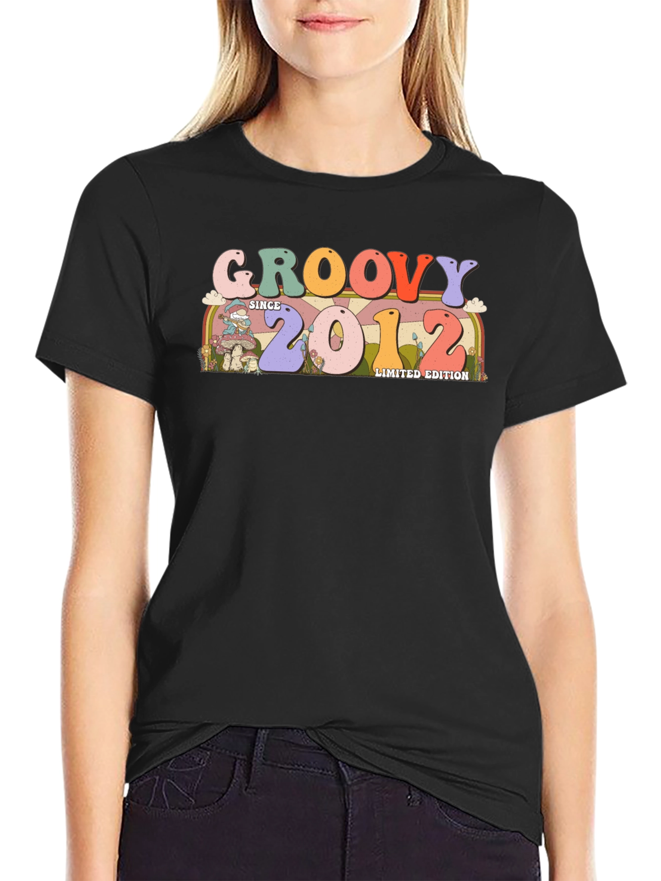 Black Groovy Since 2012 Limited Edition Black T-Shirt view 2