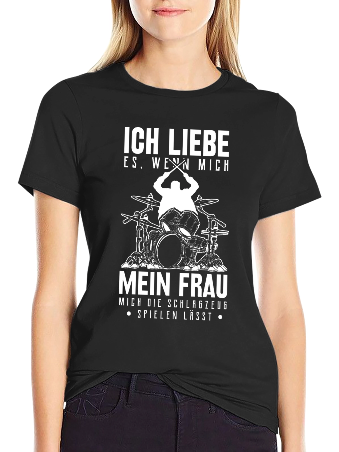 Black Drummer Wife T-Shirt view 2