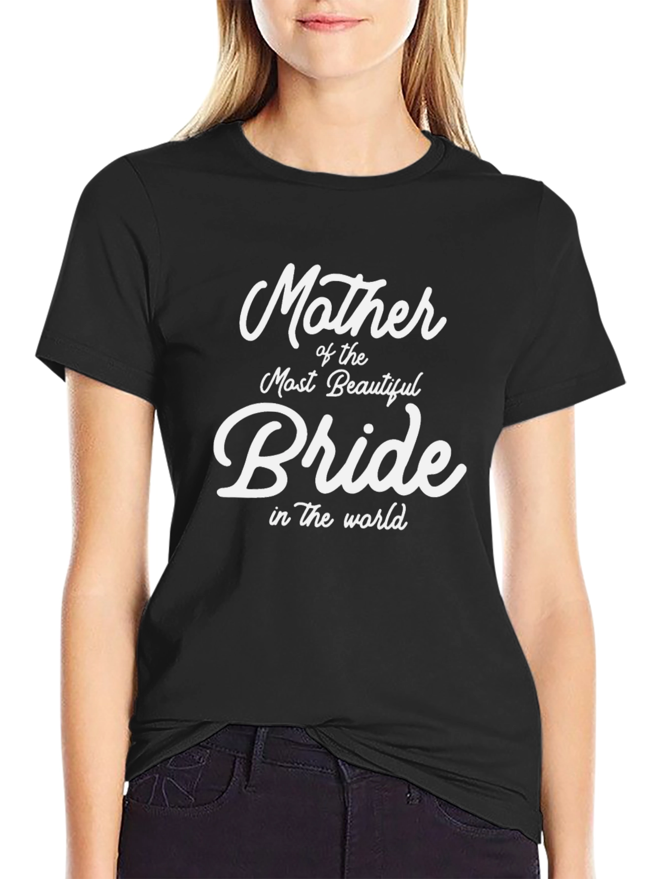 Black Mother of the Most Beautiful Bride T-Shirt view 2