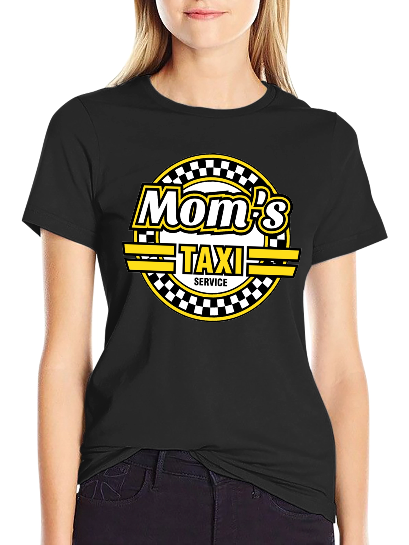 Mom's Taxi Service Black T-Shirt - 2