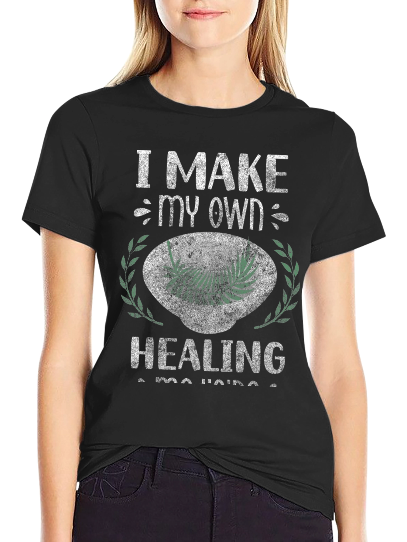Black I Make My Own Healing T-Shirt - Novelty Graphic Tee view 2
