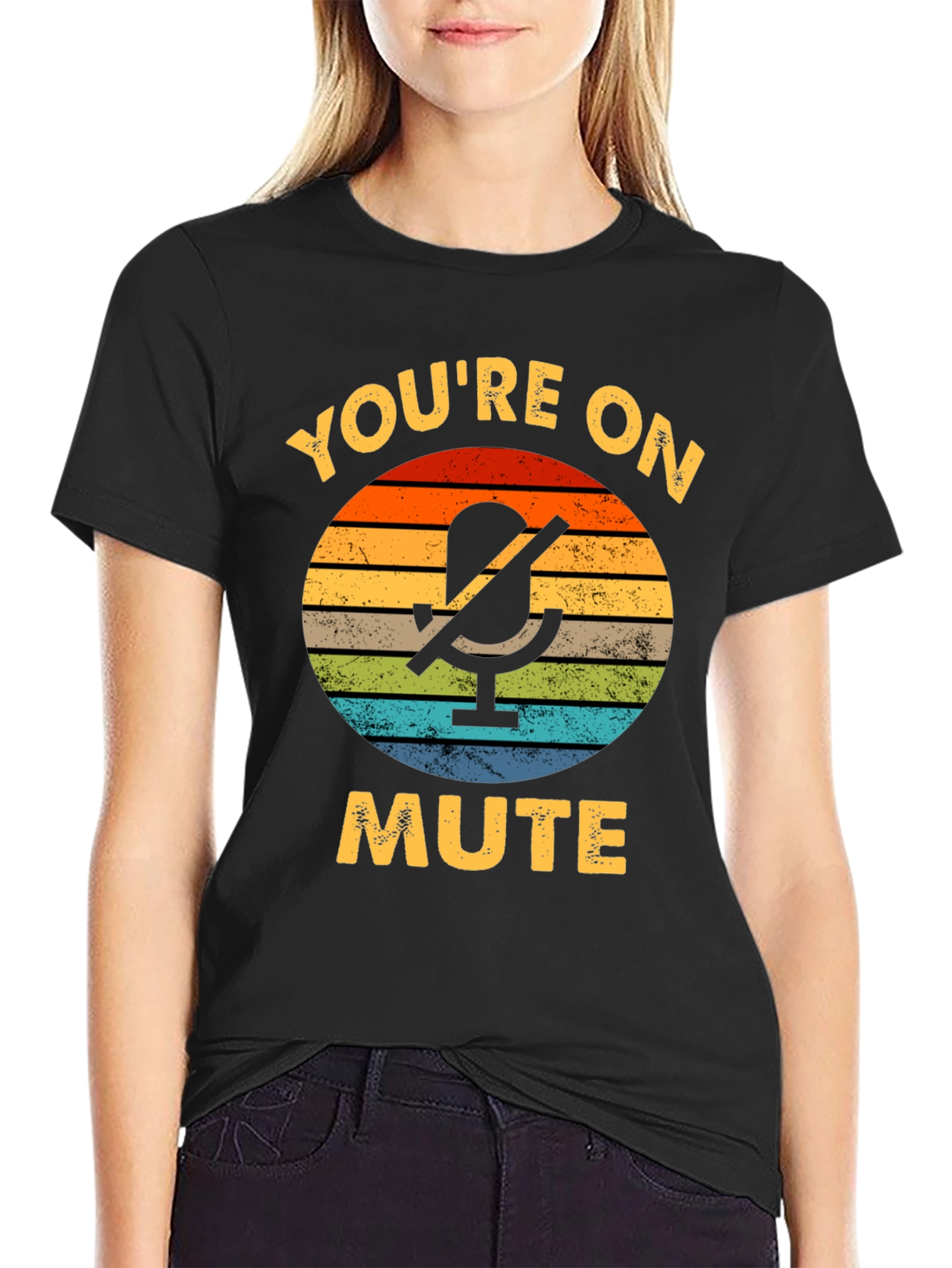 Black You're On Mute Graphic Tee view 2