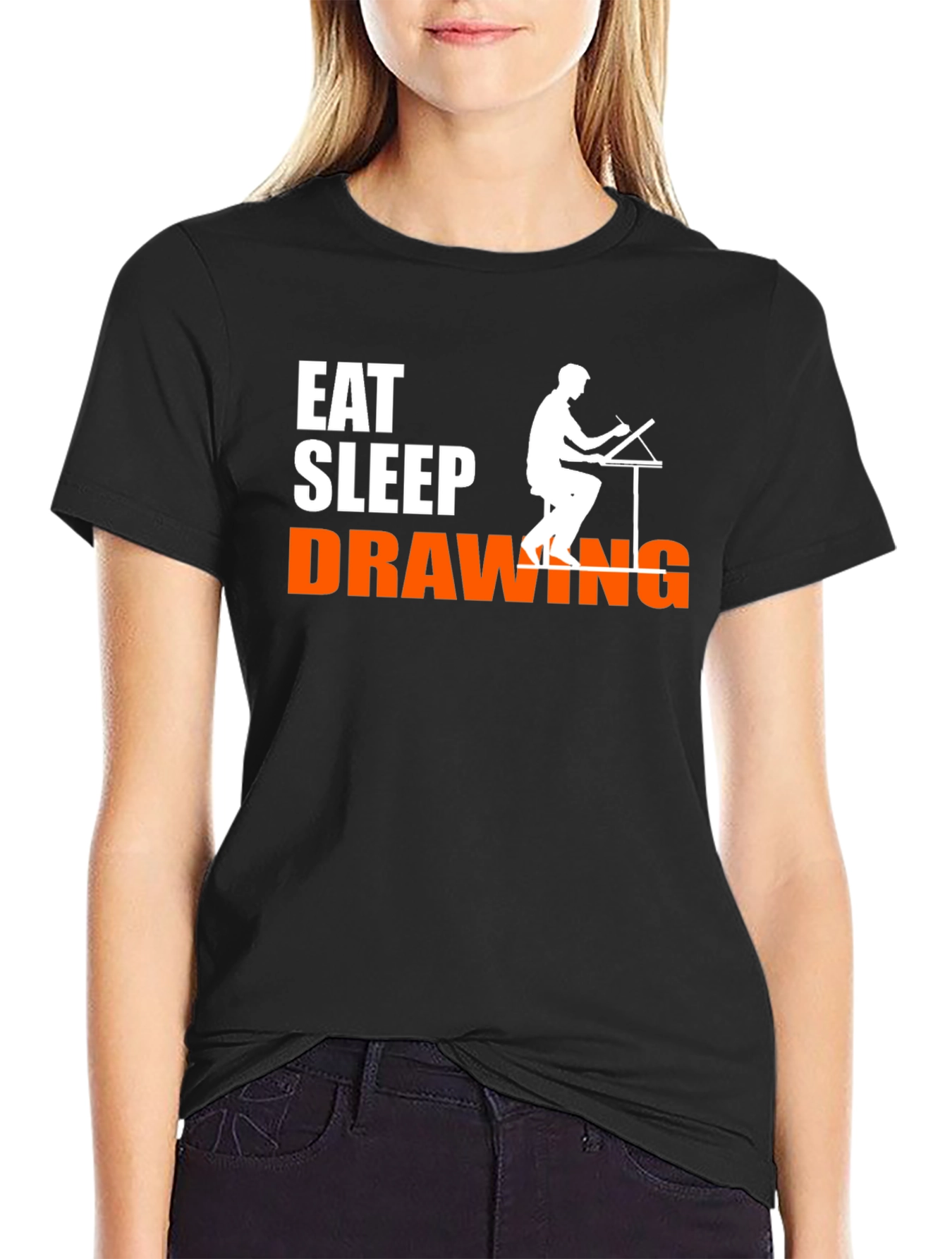 Eat Sleep Drawing Graphic T-Shirt - 2