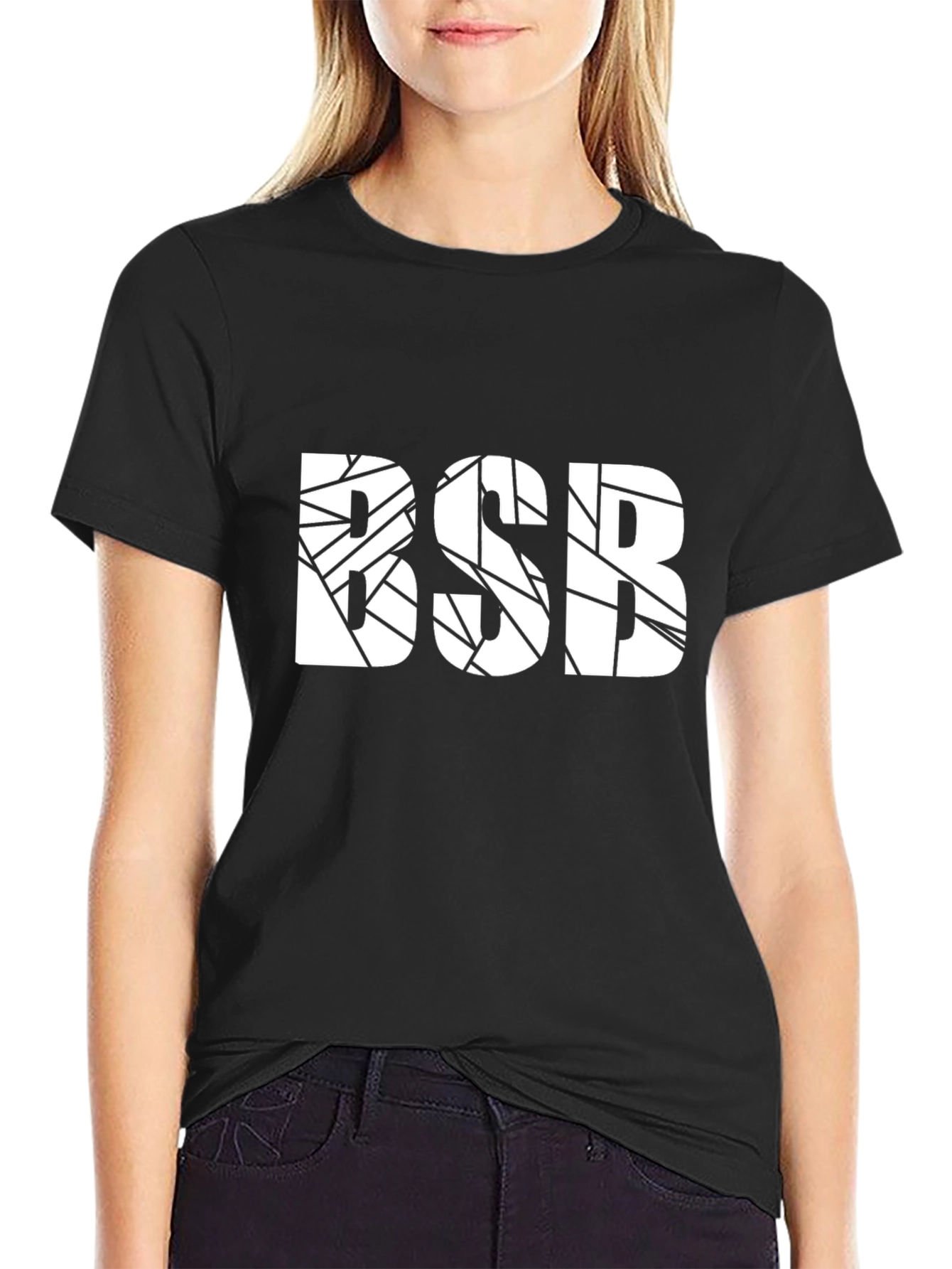 Black Black BSB Graphic Tee view 2