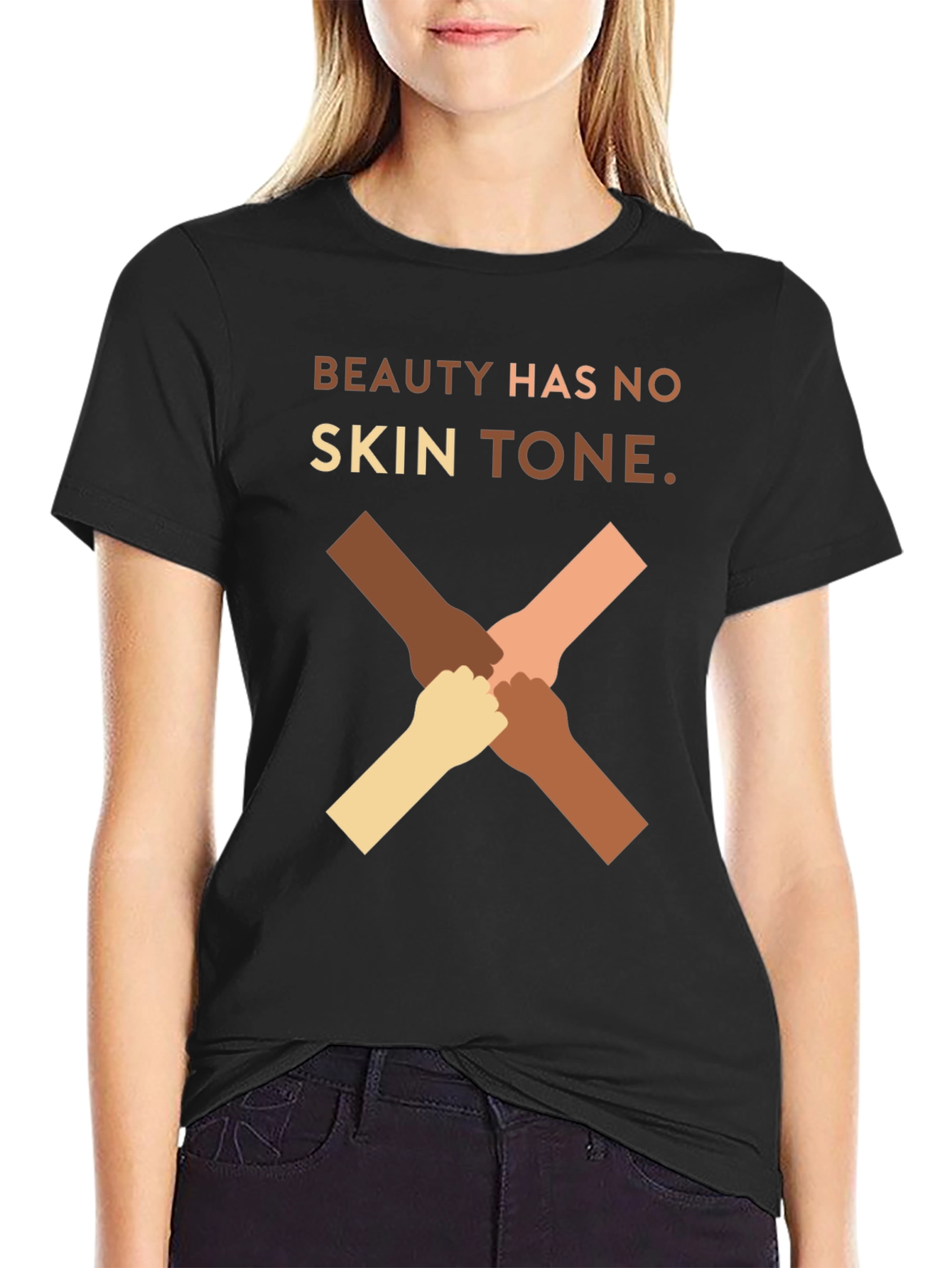 Black Beauty Has No Skin Tone Graphic T-Shirt view 2