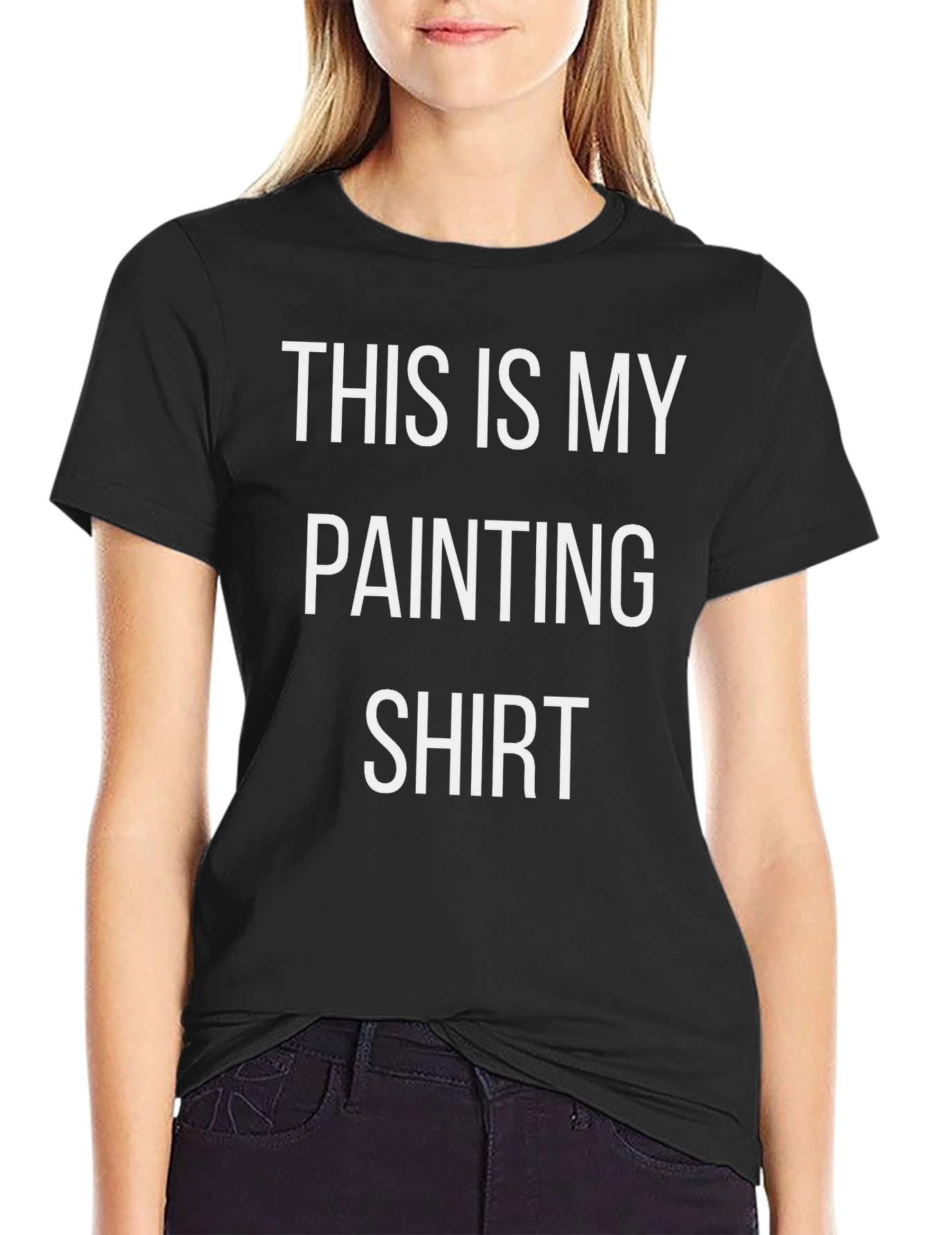 Black Funny Painting Shirt - Painter Artist T-Shirt view 2