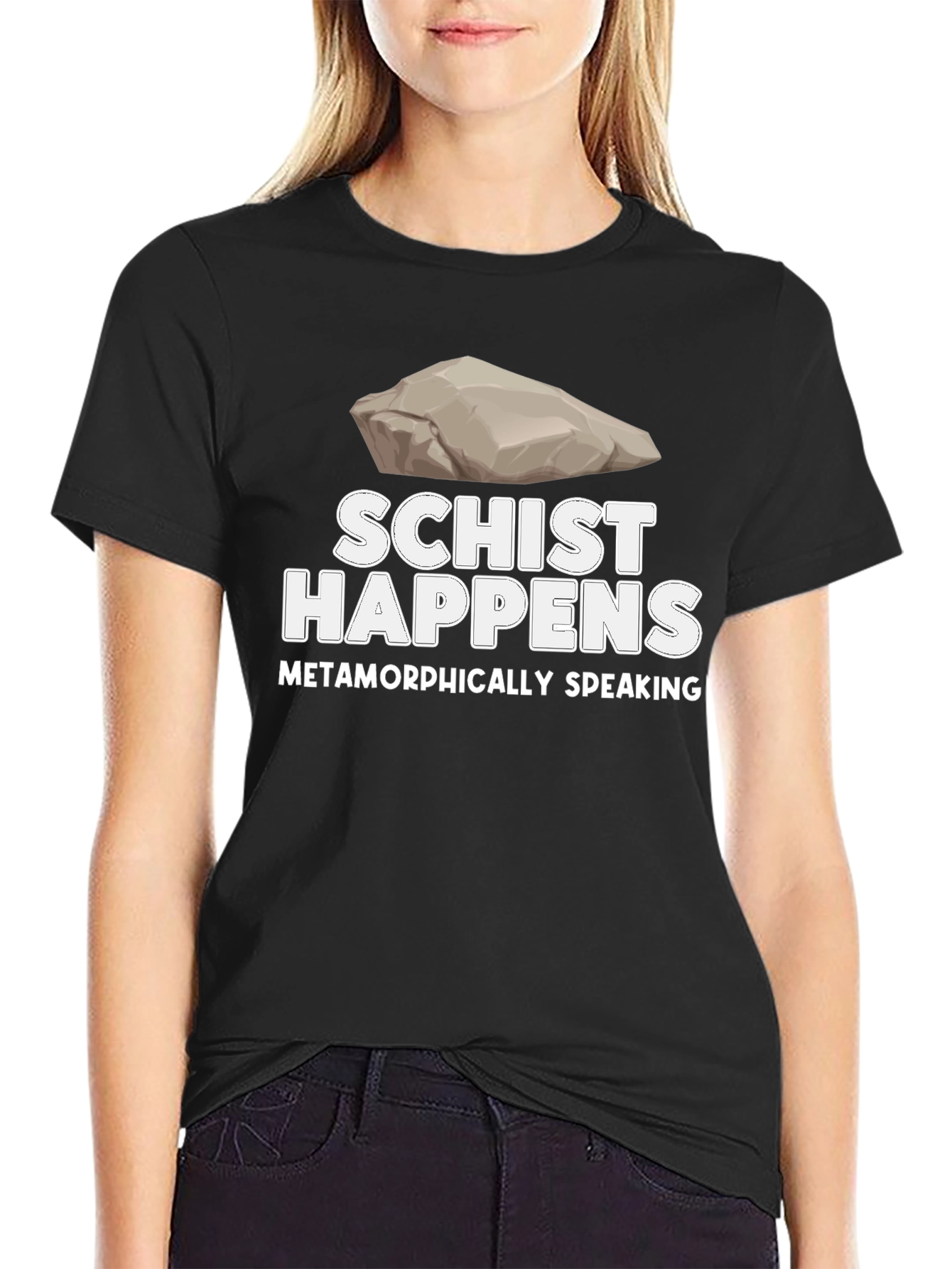 Black Schist Happens Metamorphically Speaking T-Shirt view 2
