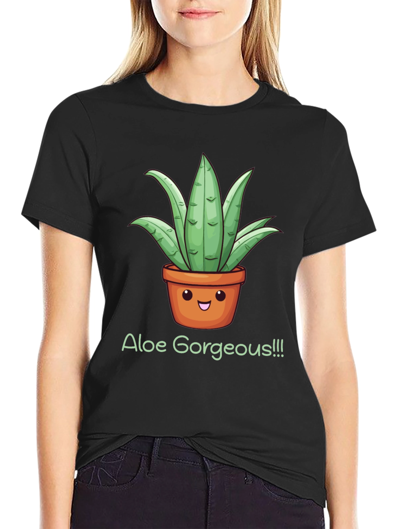 Black Aloe Gorgeous Graphic Tee view 2
