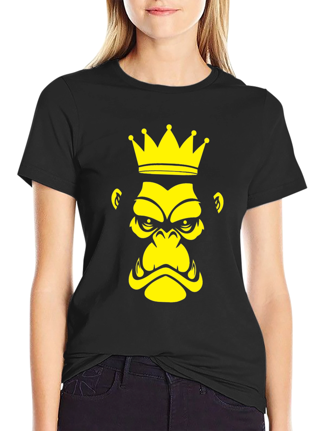 Black King Kong Graphic Tee - Black view 2