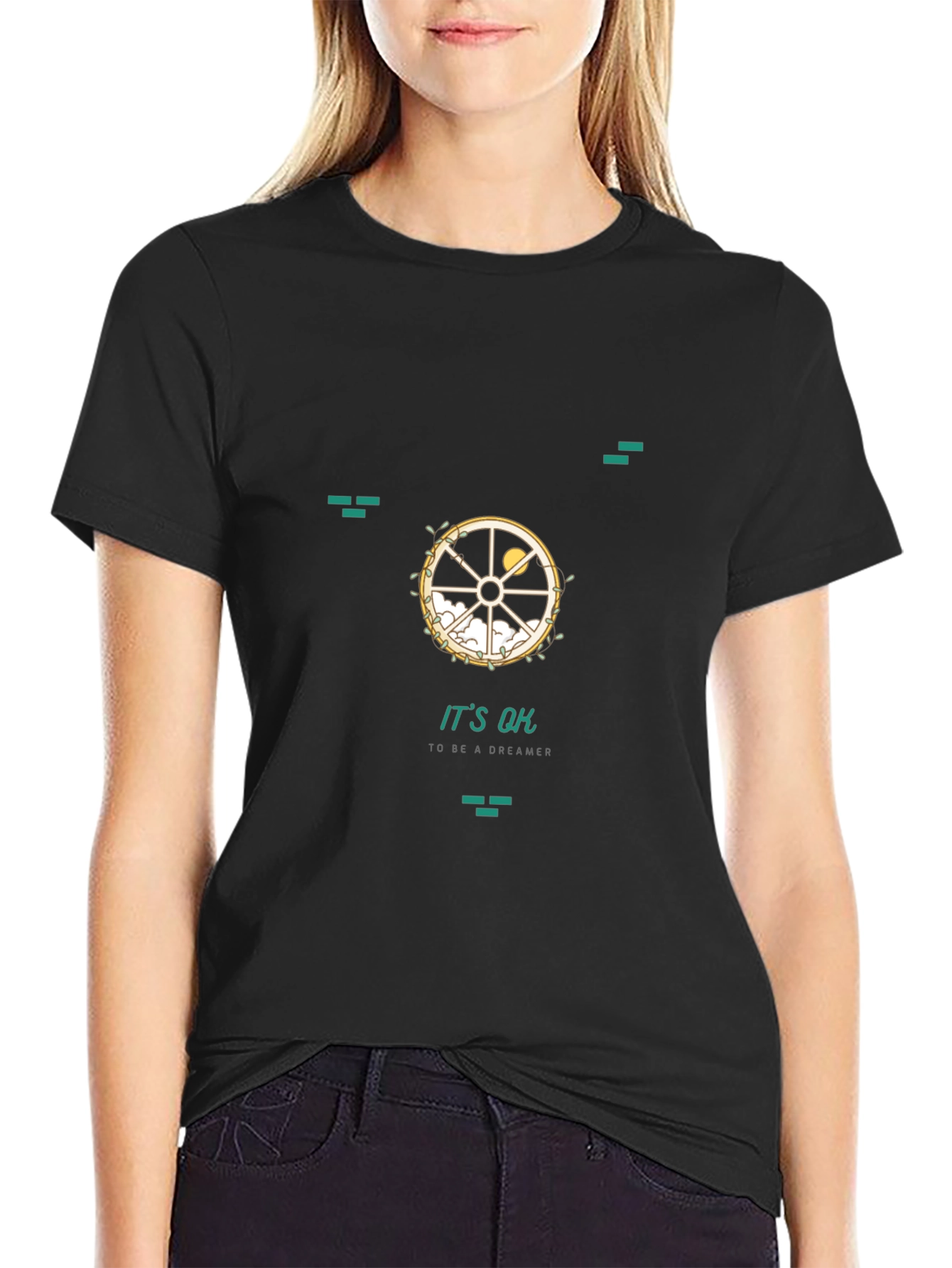 Dreamer Graphic Black T-Shirt - 2