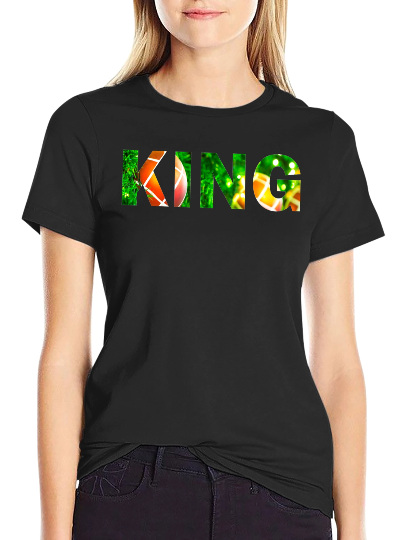 Black King Graphic Tee - Novelty Design view 2