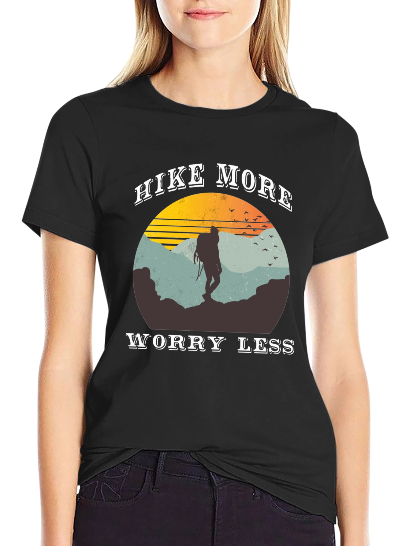 Hike More Worry Less Graphic Tee - 2