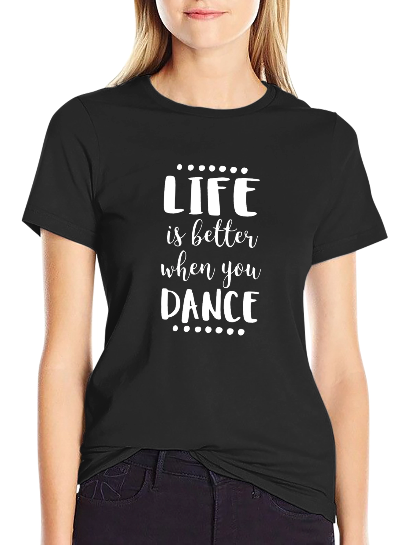 Black Life is Better When You Dance Graphic Tee view 2