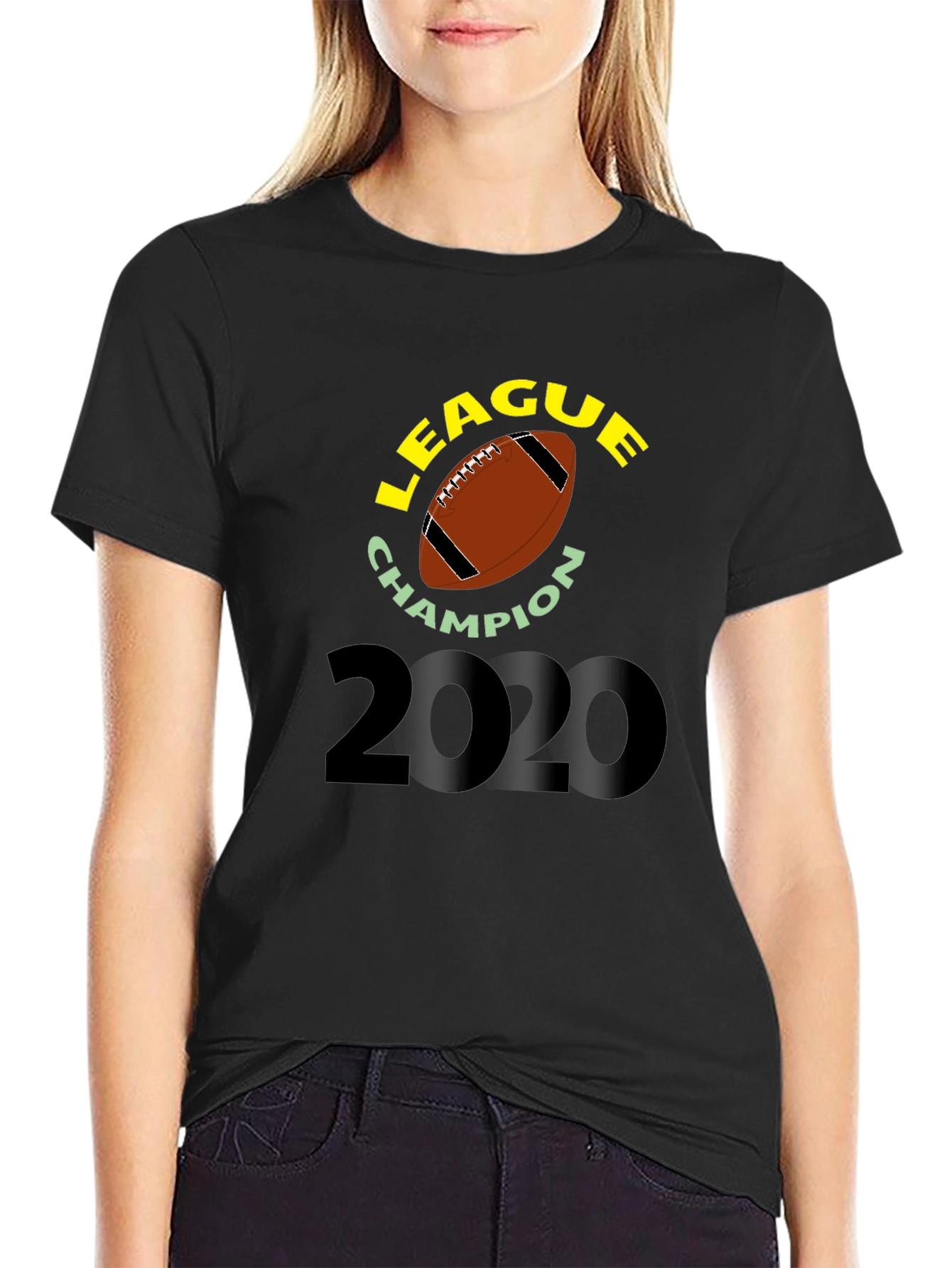 Black League Champion 2020 T-Shirt view 2
