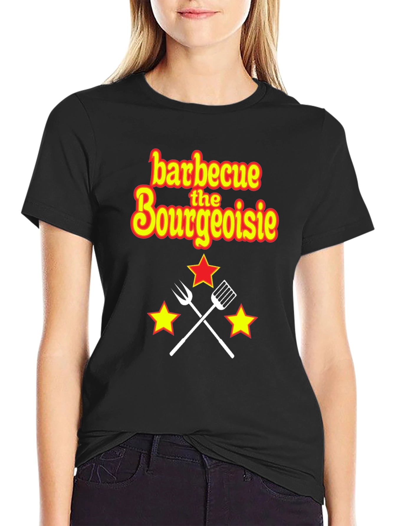 Black Barbecue the Bourgeoisie Graphic Tee view 2