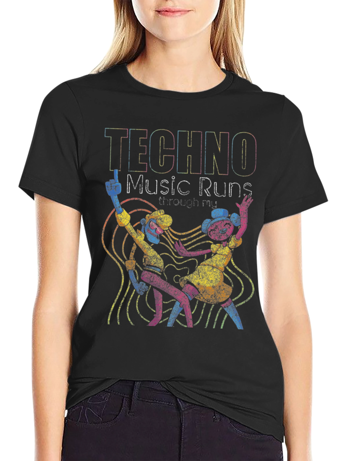Techno Music Graphic T-Shirt - Dance Your Heart Out - 2