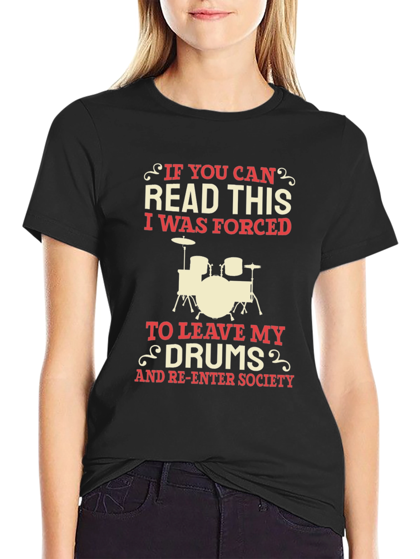 Drummer Forced to Leave Drums T-Shirt - 2