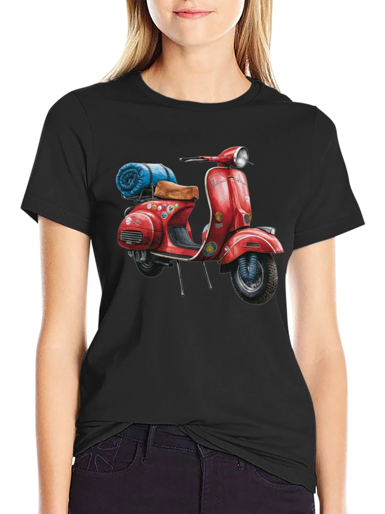 Vintage Vespa Scooter Graphic T-Shirt - 2