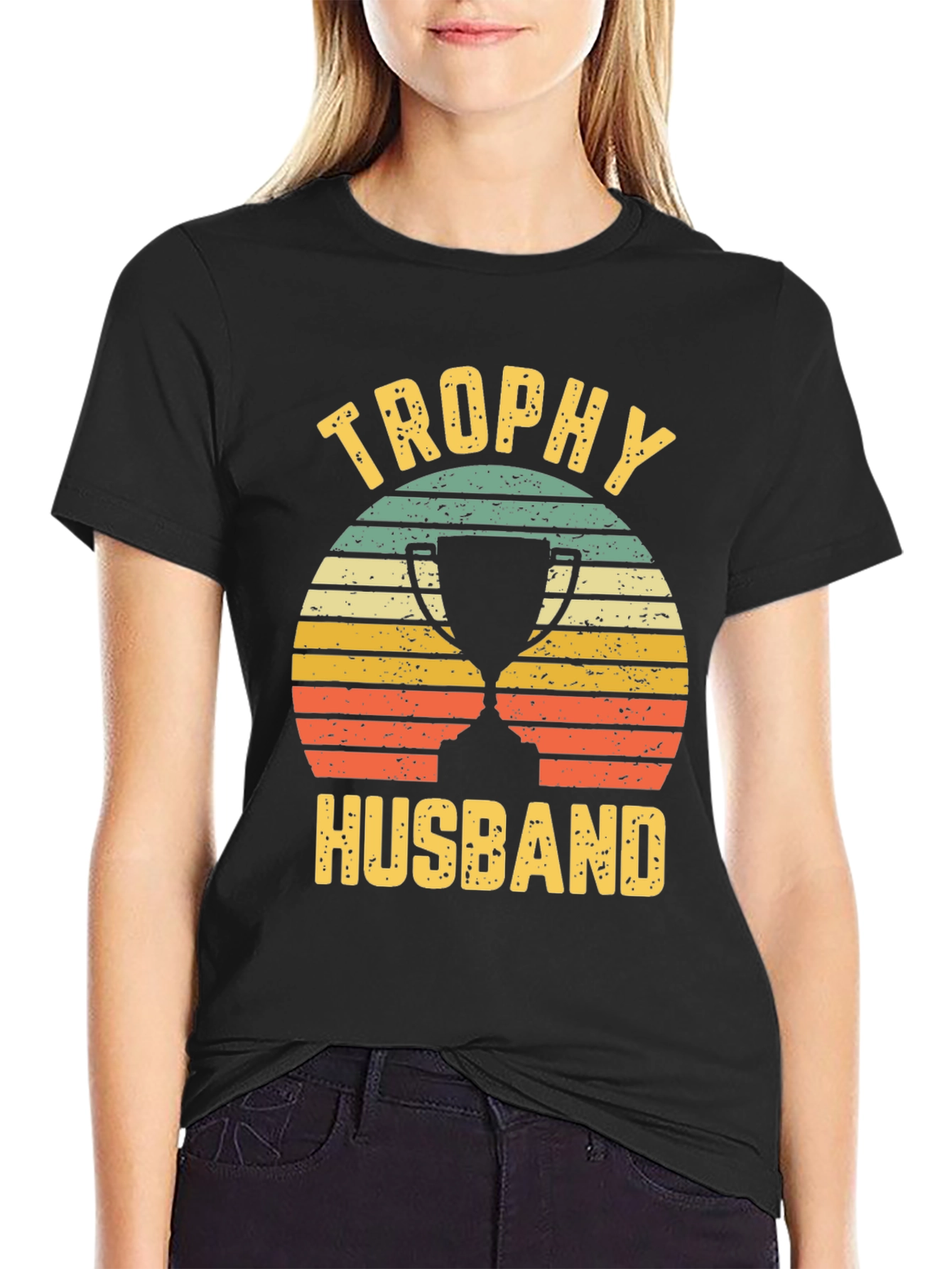Trophy Husband Graphic Tee - Retro Style - 2